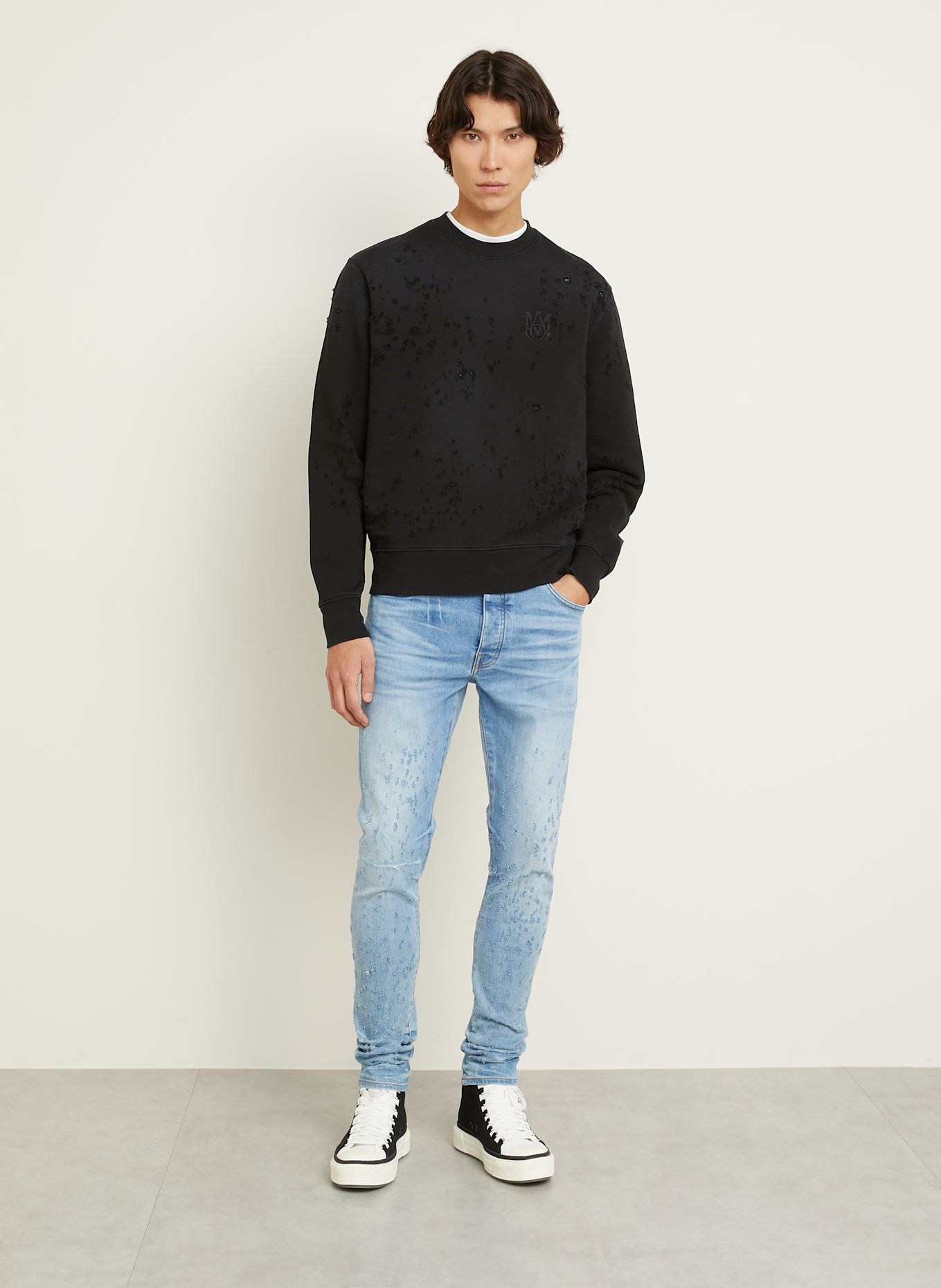AMIRI Sweatshirt: BLACK
