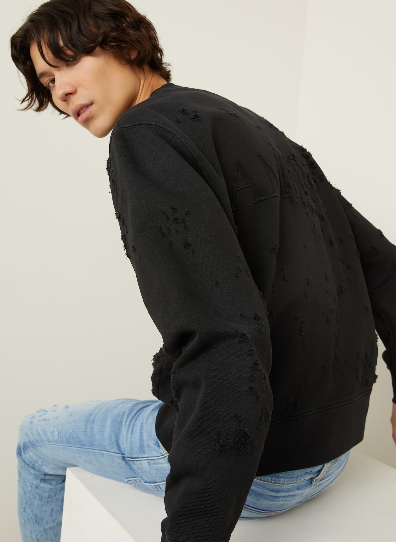 AMIRI Sweatshirt: BLACK