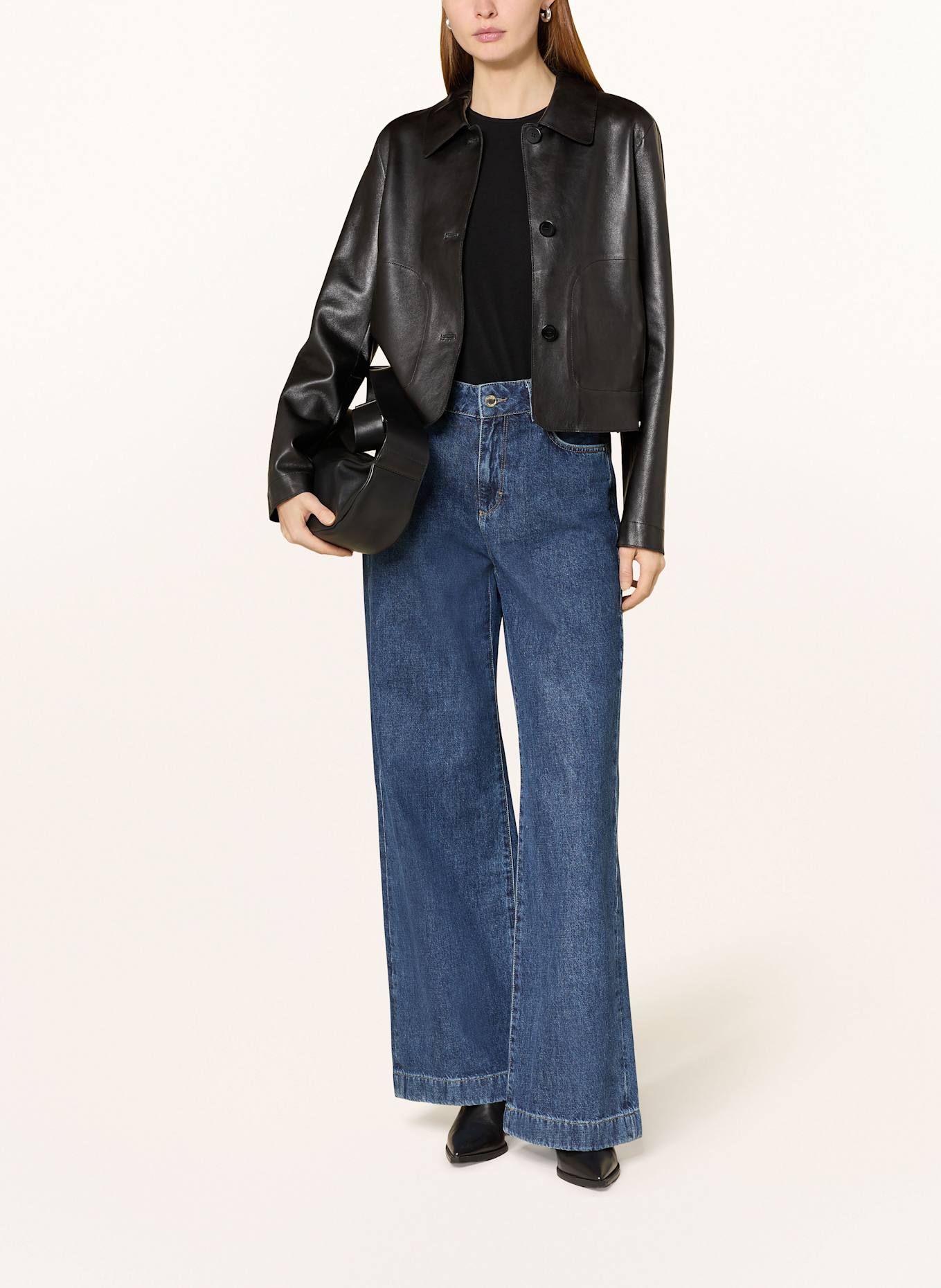 MILESTONE Lederjacke MSCANA: SCHWARZ