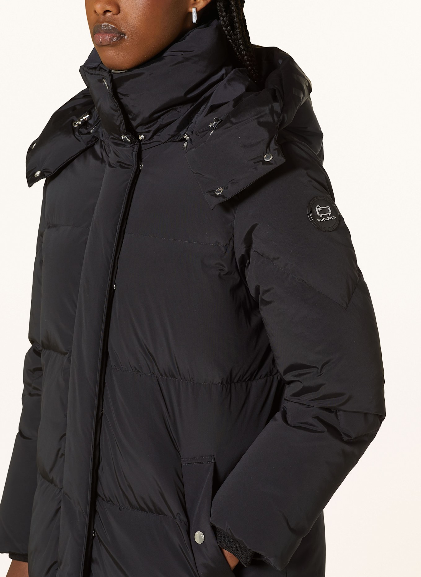 WOOLRICH Down coat AURORA in black
