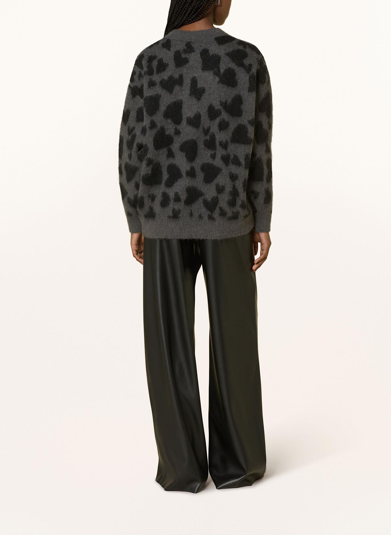 ANINE BING Svetr SYDNEY s alpakou: TMAVĚ ŠEDÁ / ČERNÁ