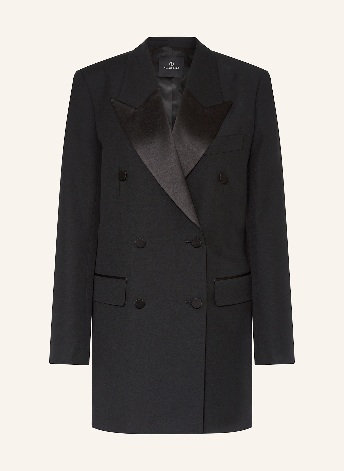 ANINE BING Blazerkleid ROSS: SCHWARZ