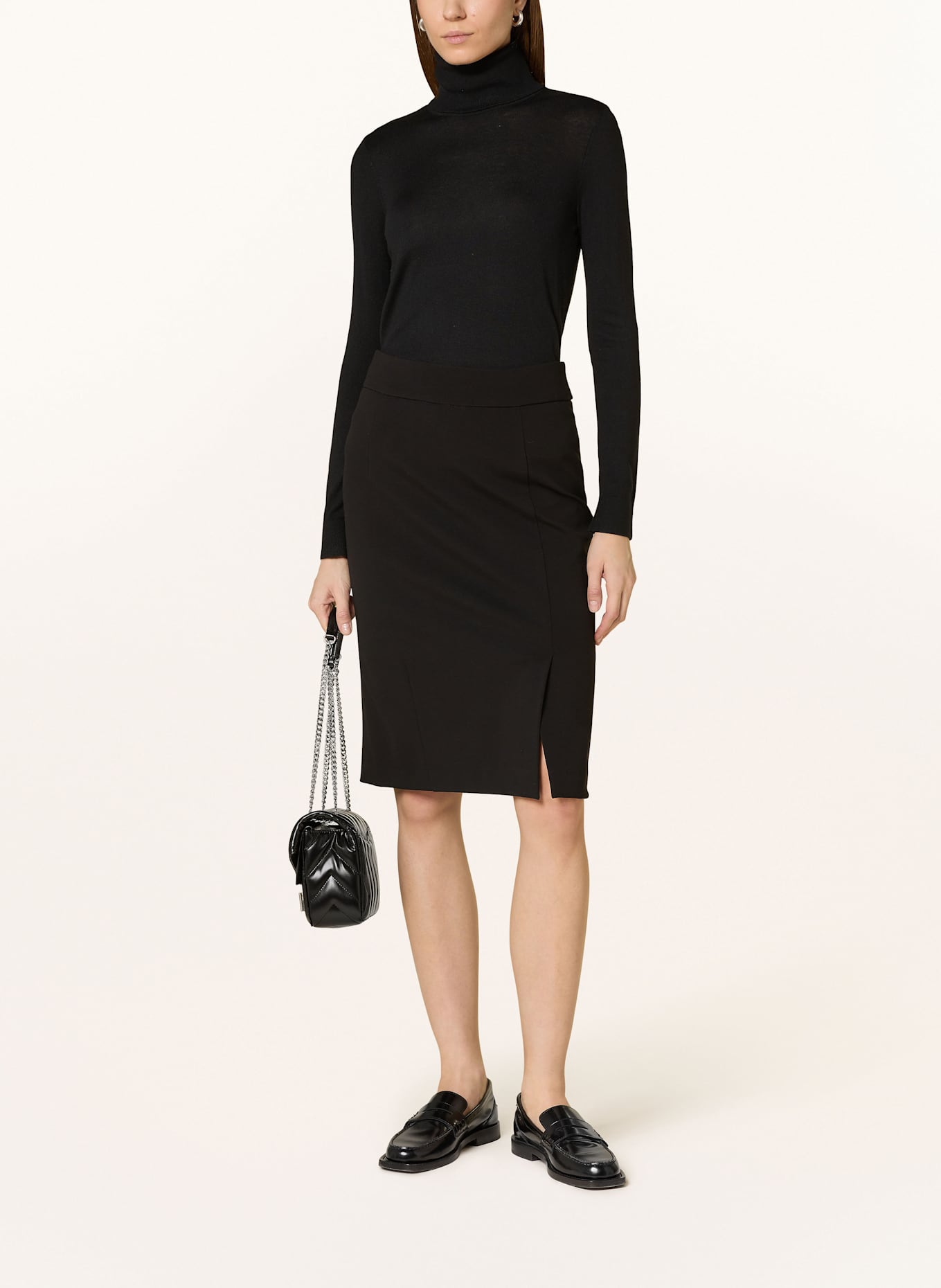 SEDUCTIVE Jerseyrock JEANET: SCHWARZ