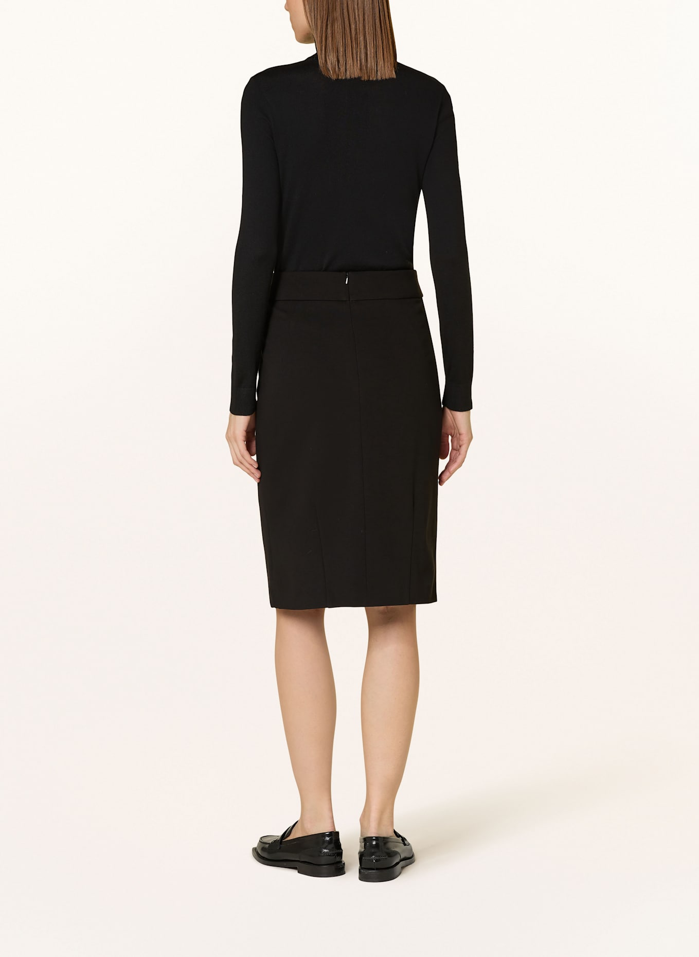 SEDUCTIVE Jerseyrock JEANET: SCHWARZ