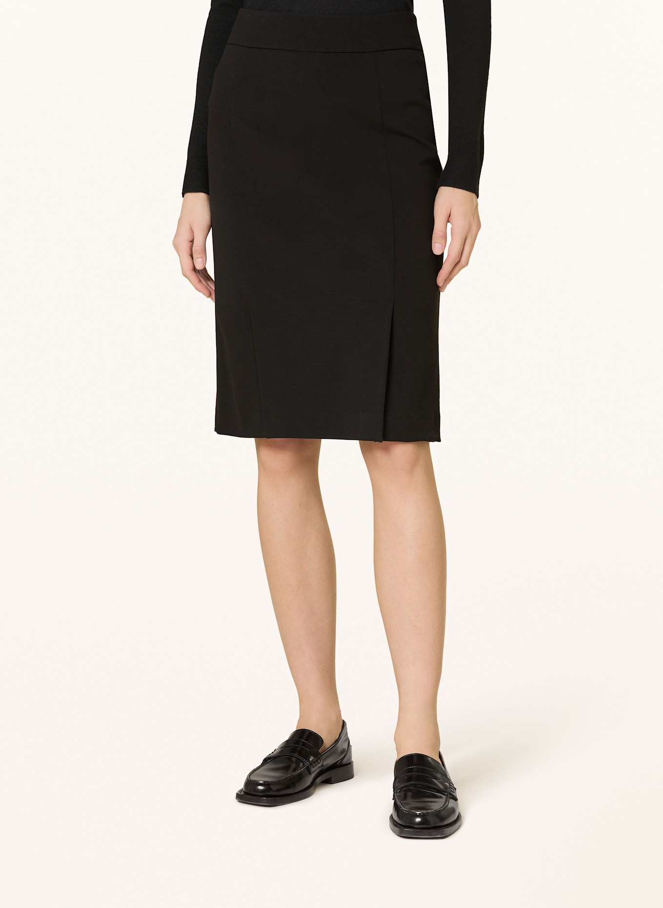 SEDUCTIVE Jerseyrock JEANET: SCHWARZ