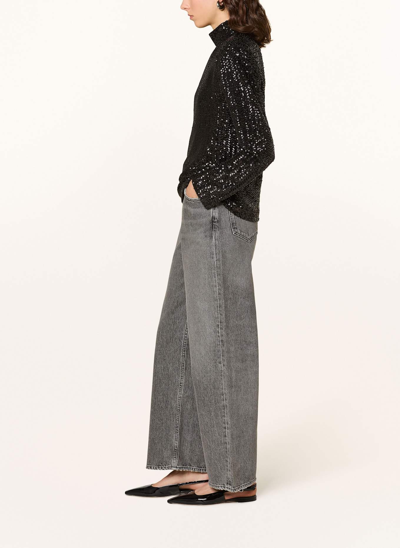 AGOLDE Džíny LOW SLUNG BAGGY: pirt spirit (vint grey)