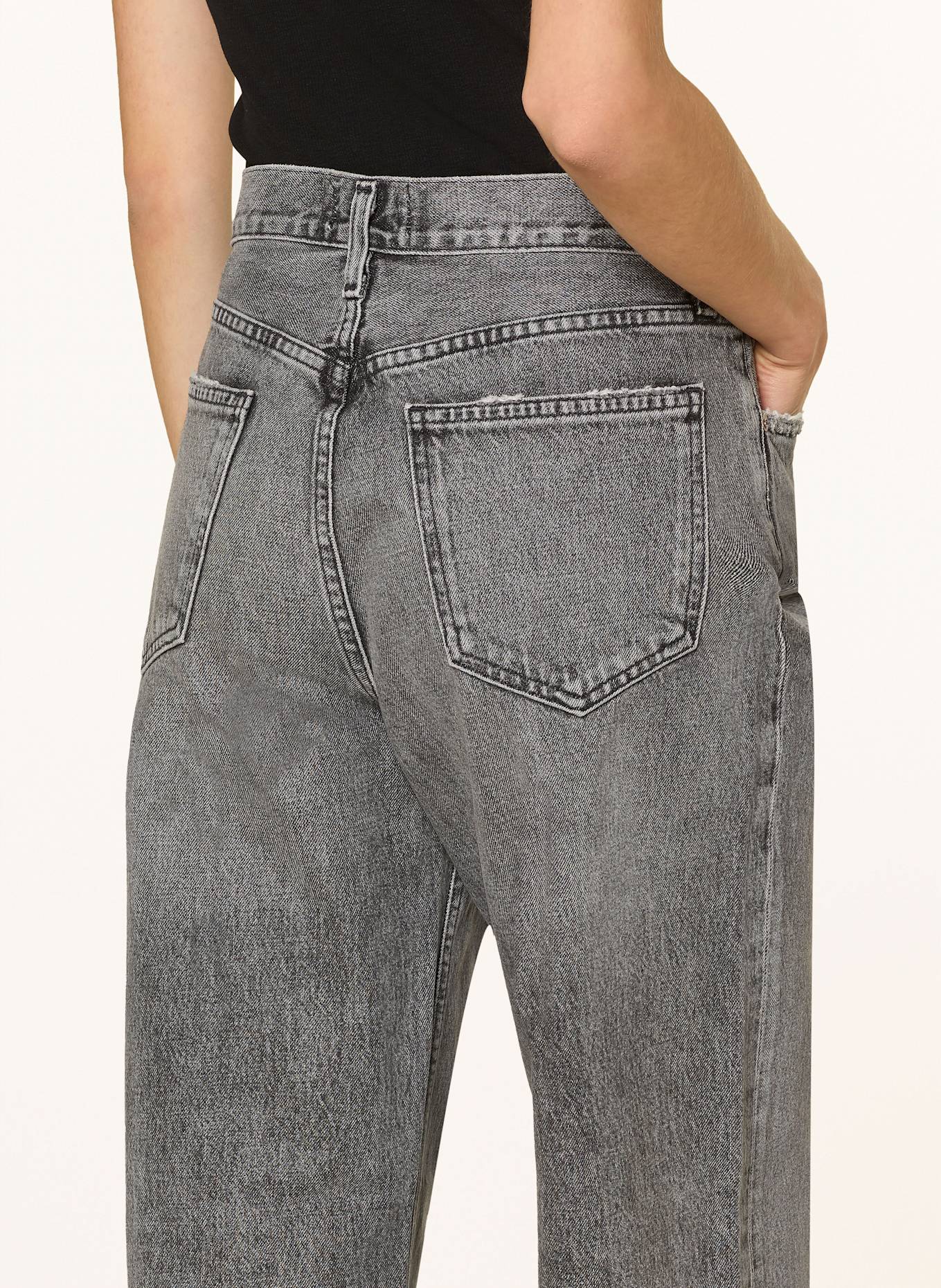 AGOLDE Džíny LOW SLUNG BAGGY: pirt spirit (vint grey)