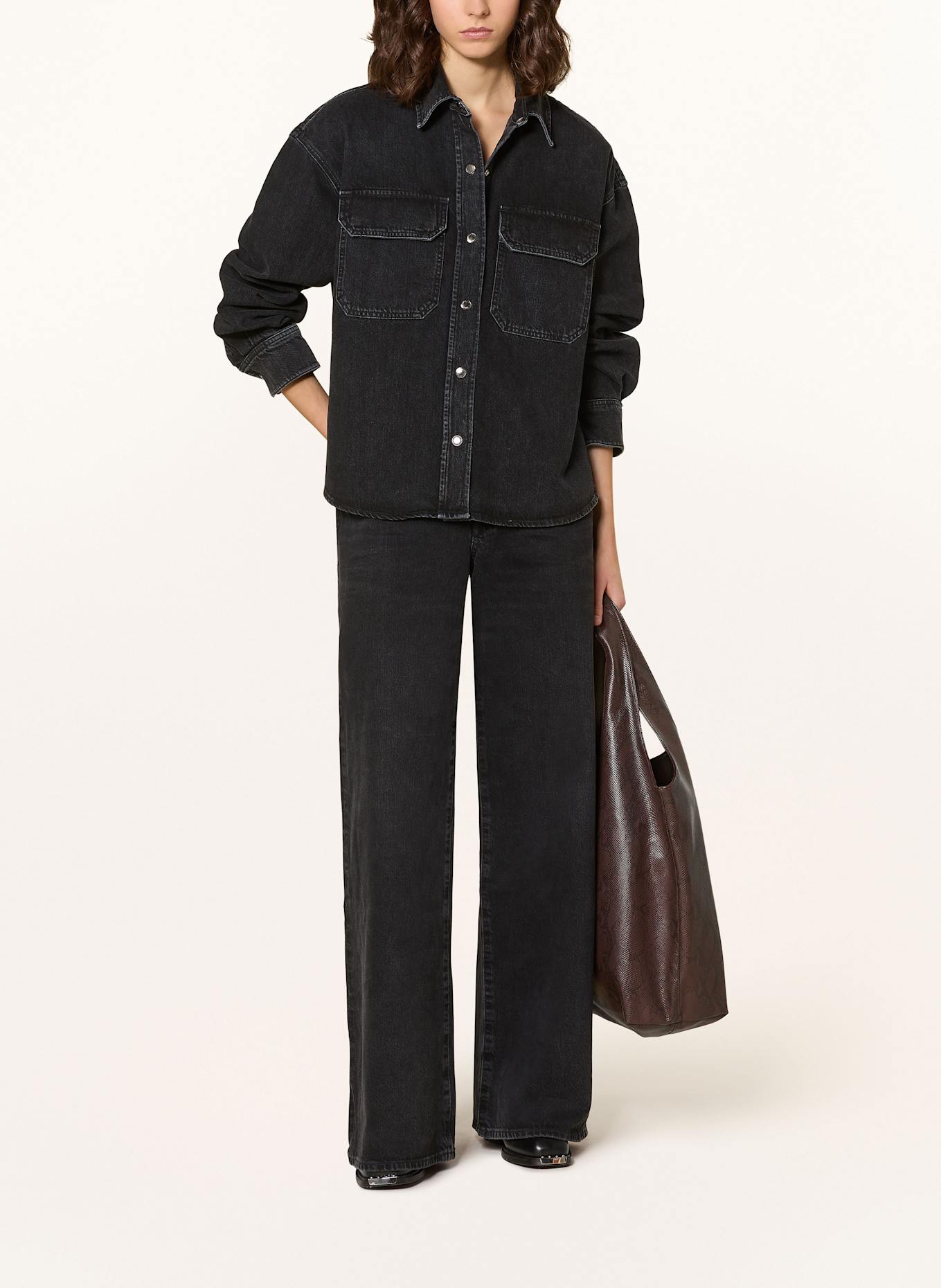 AGOLDE Denim jacket GWEN: BLACK