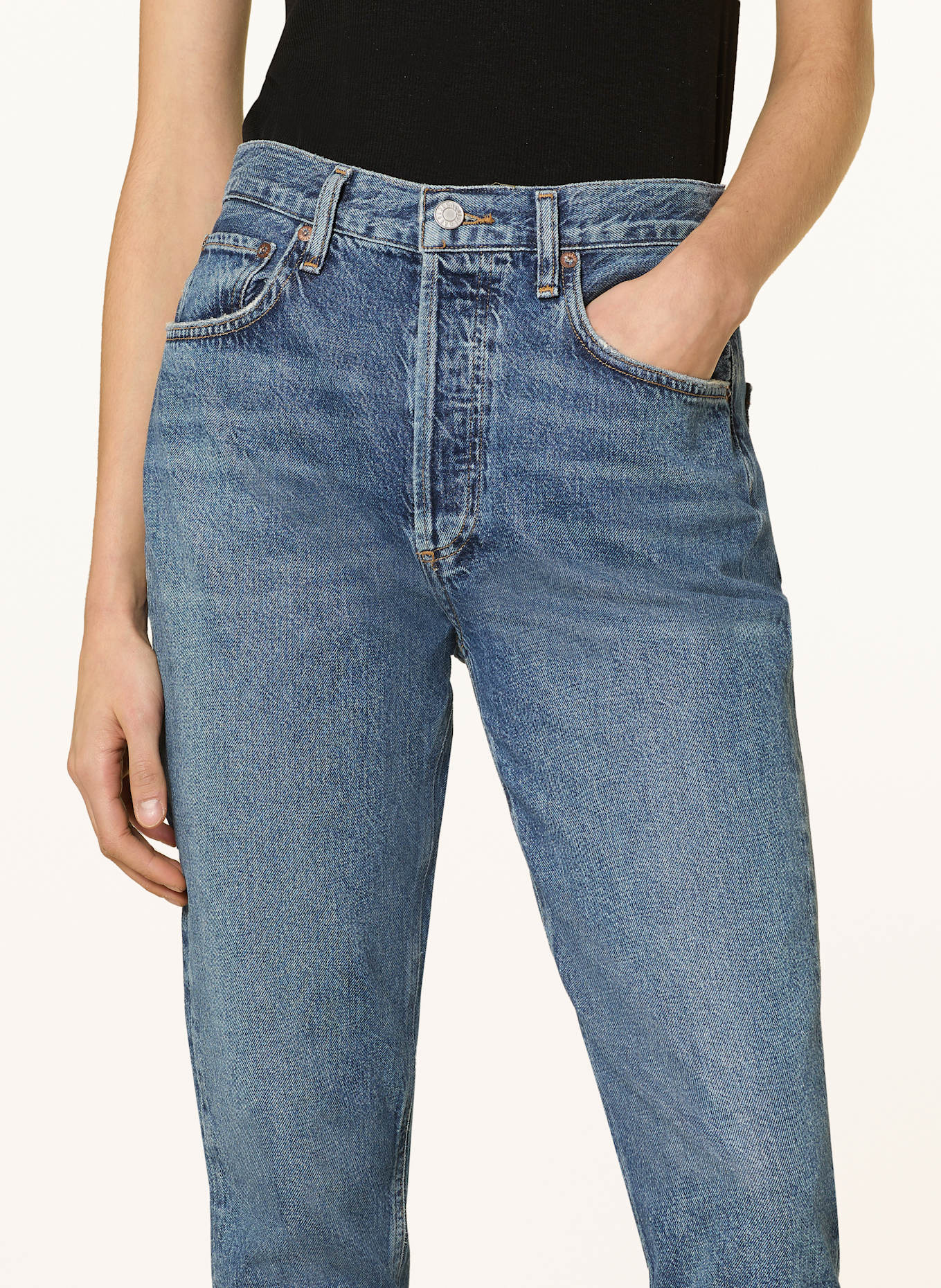 AGOLDE 7 8 Jeans RILEY in contl control dk vint ind