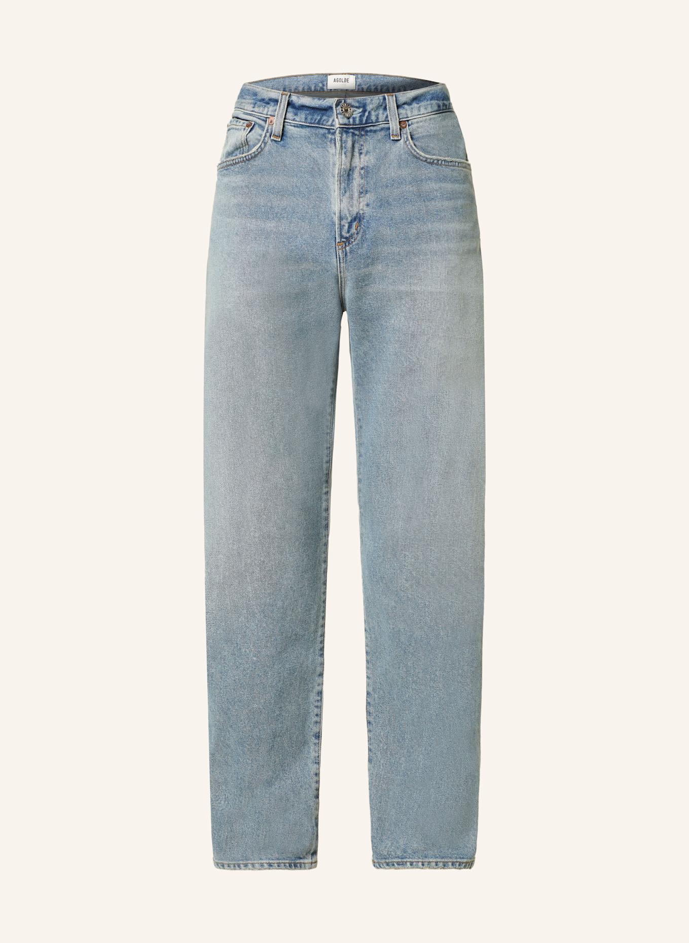 AGOLDE CURTIS tapered fit jeans: trnl turmoil (pale vint ind)