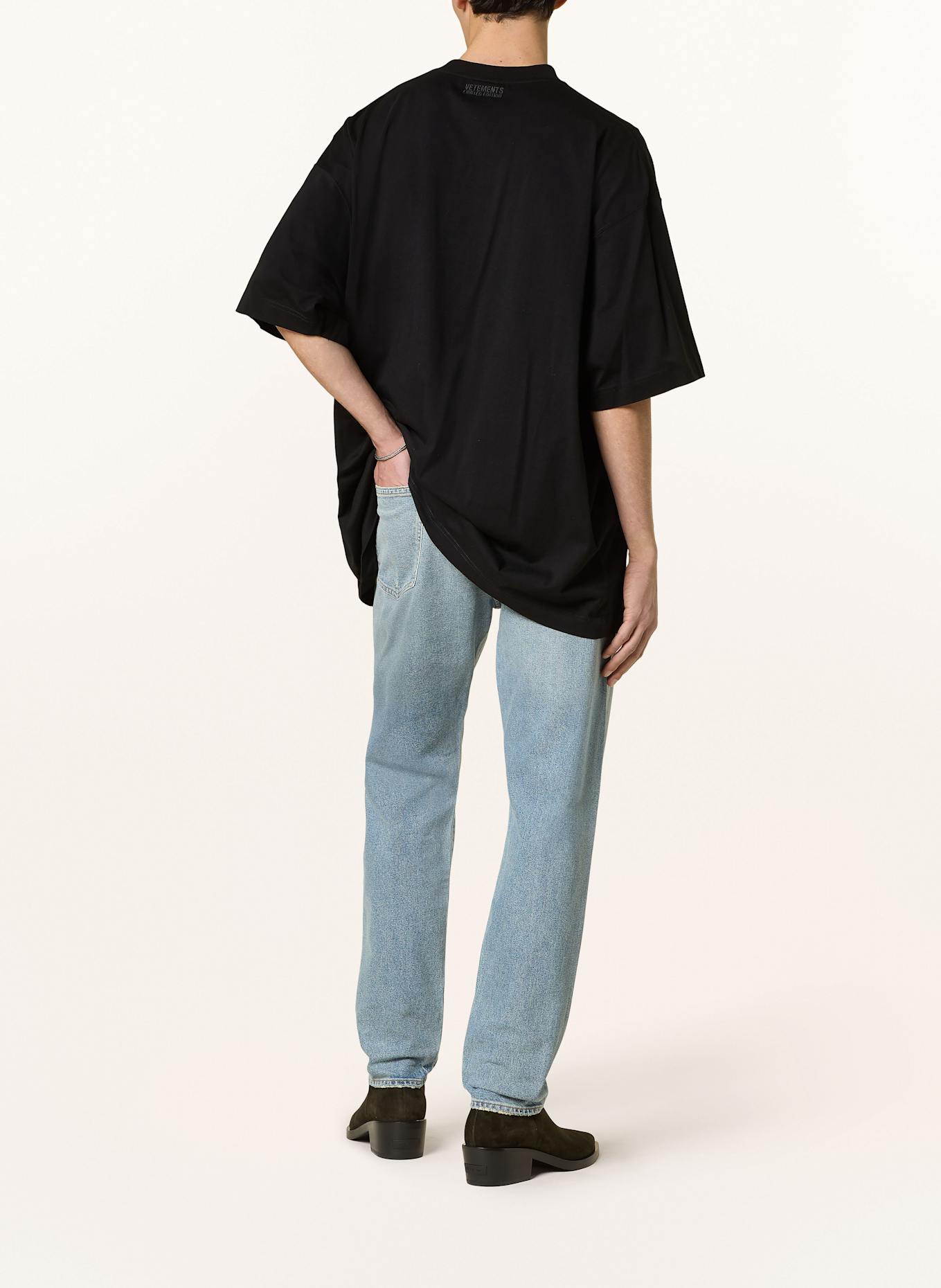 AGOLDE CURTIS tapered fit jeans: trnl turmoil (pale vint ind)