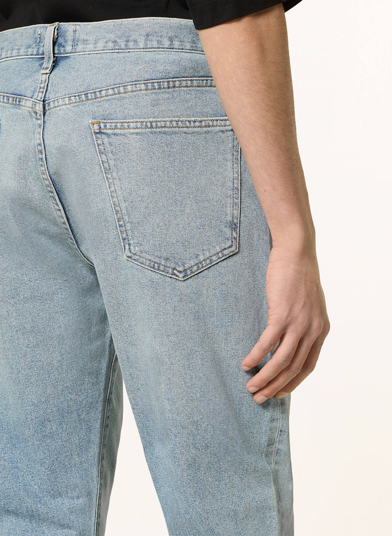 AGOLDE CURTIS tapered fit jeans: trnl turmoil (pale vint ind)