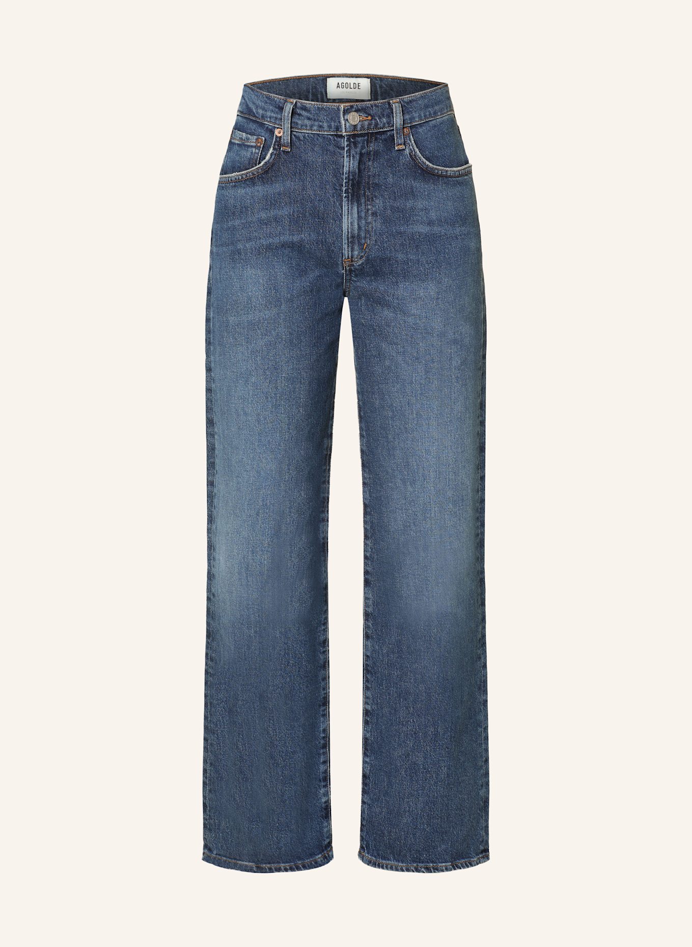 AGOLDE Straight jeans HARPER: tem tempo (dk marble ind)