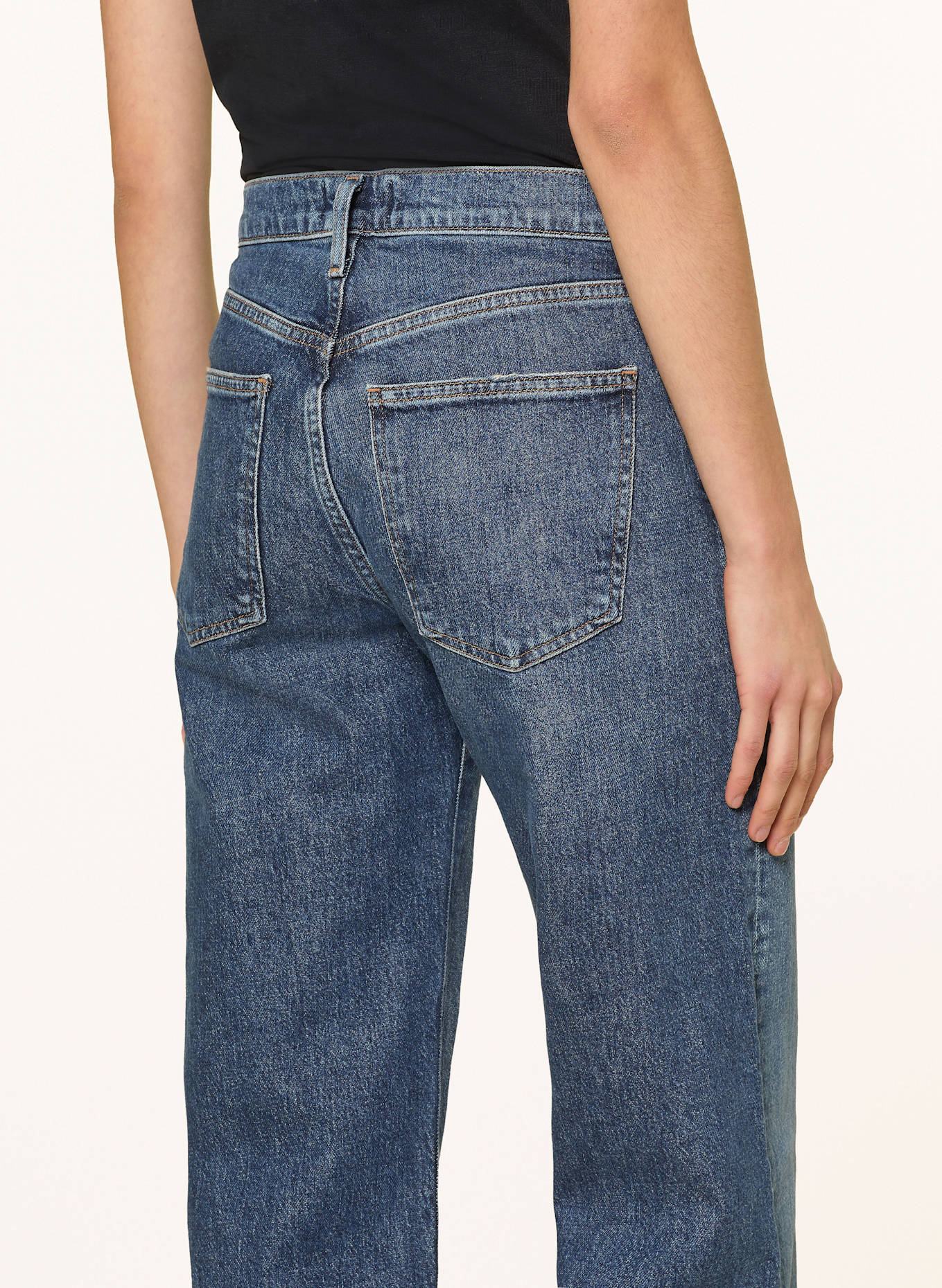 AGOLDE Straight jeans HARPER: tem tempo (dk marble ind)