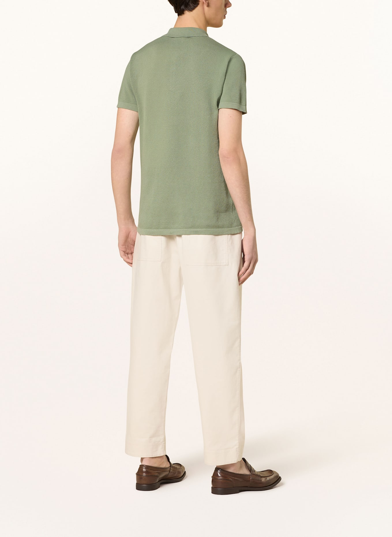 DANIELE FIESOLI Strick-Poloshirt: GRÜN