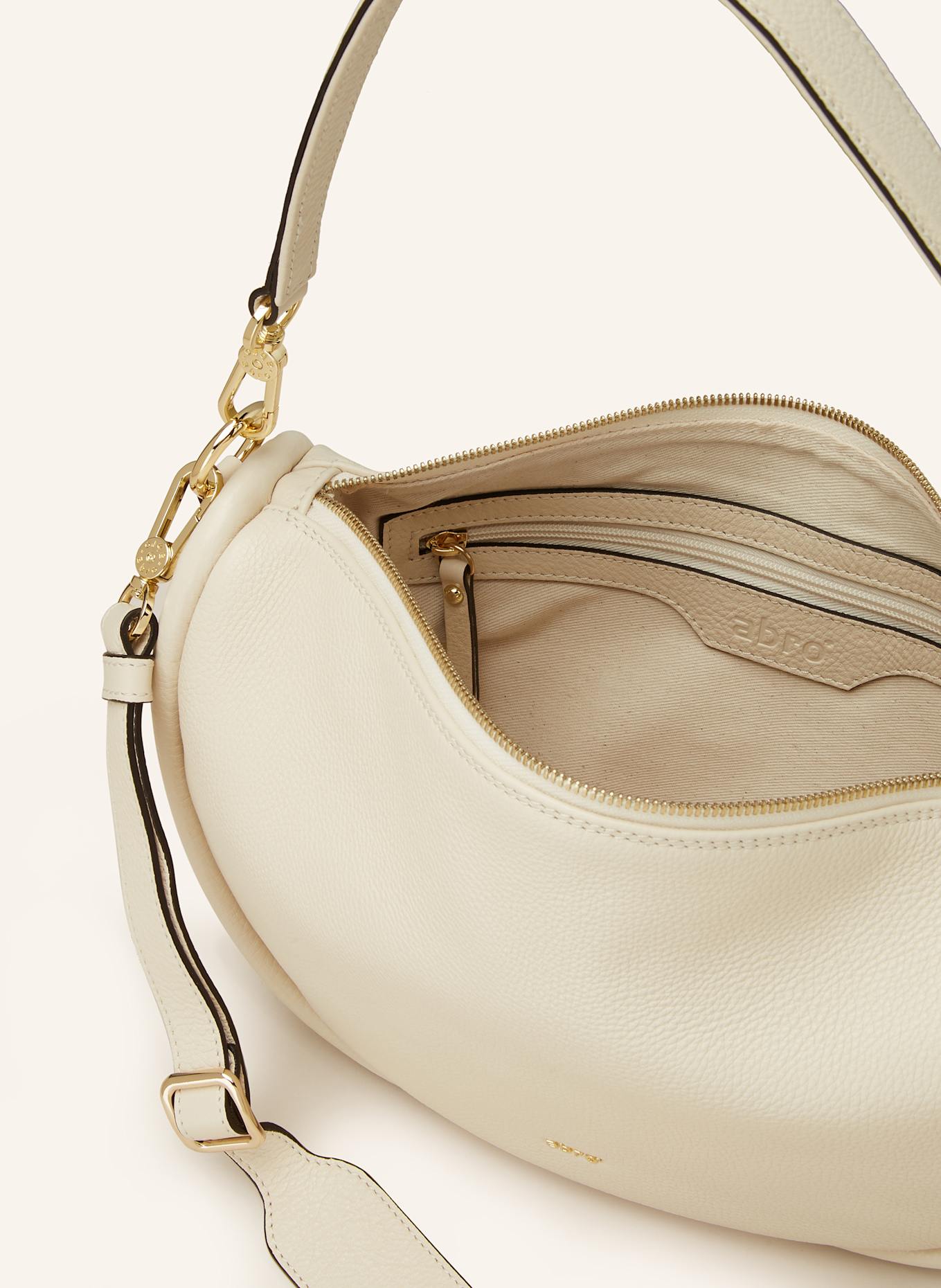 abro Hobo bag WILLOW SMALL: BEIGE