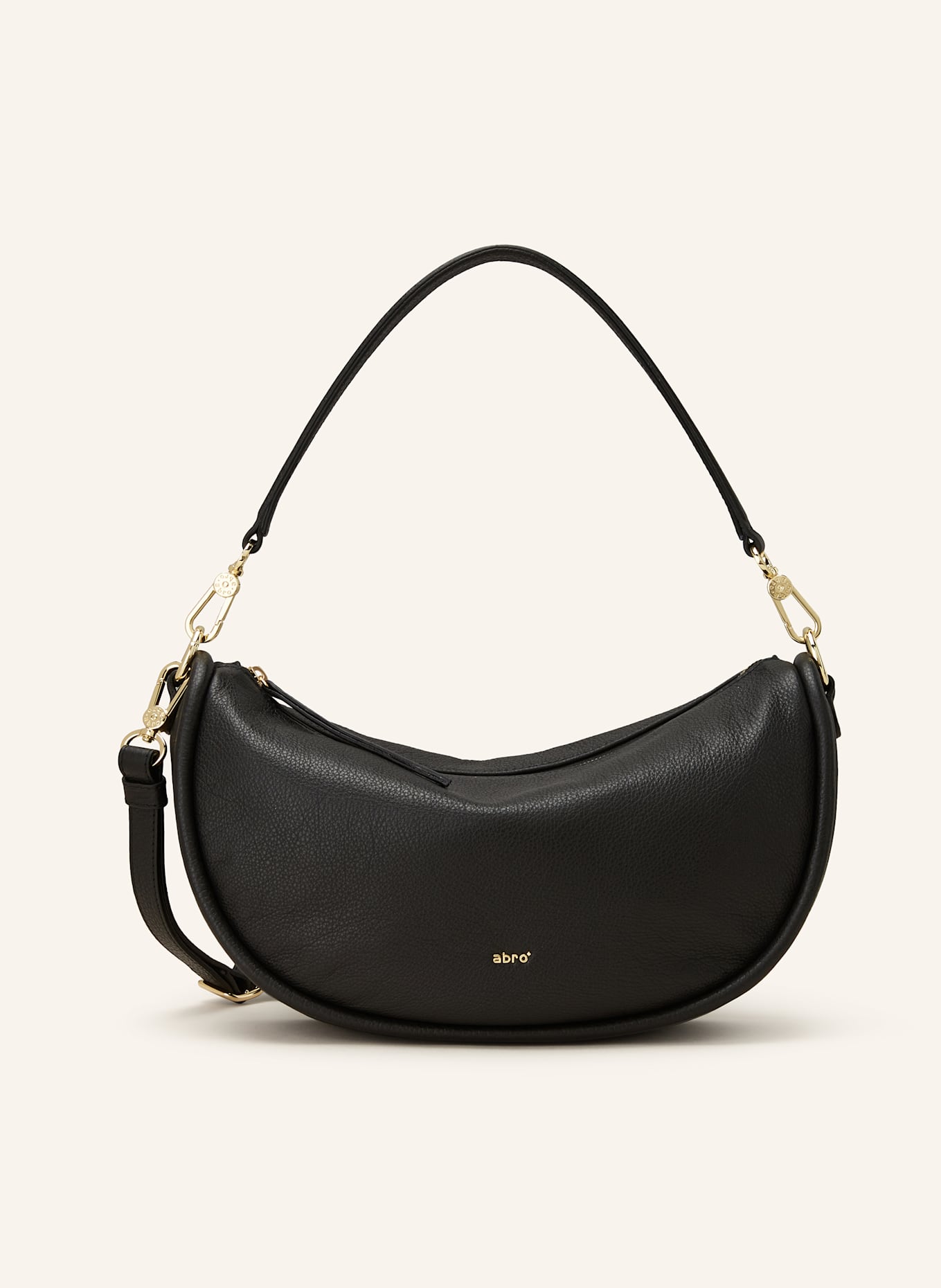 abro Hobo bag WILLOW SMALL: BLACK