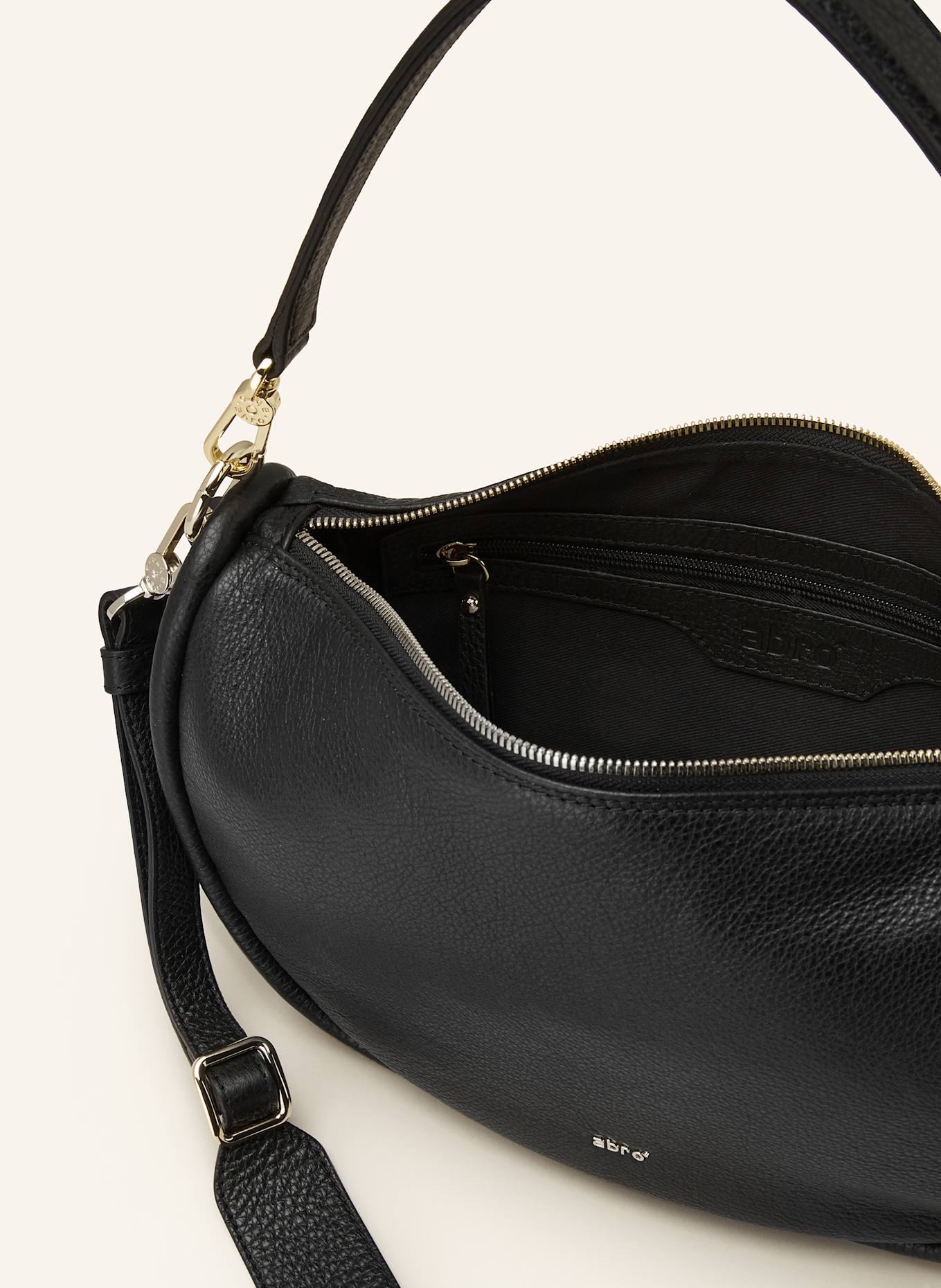 abro Hobo bag WILLOW SMALL: BLACK