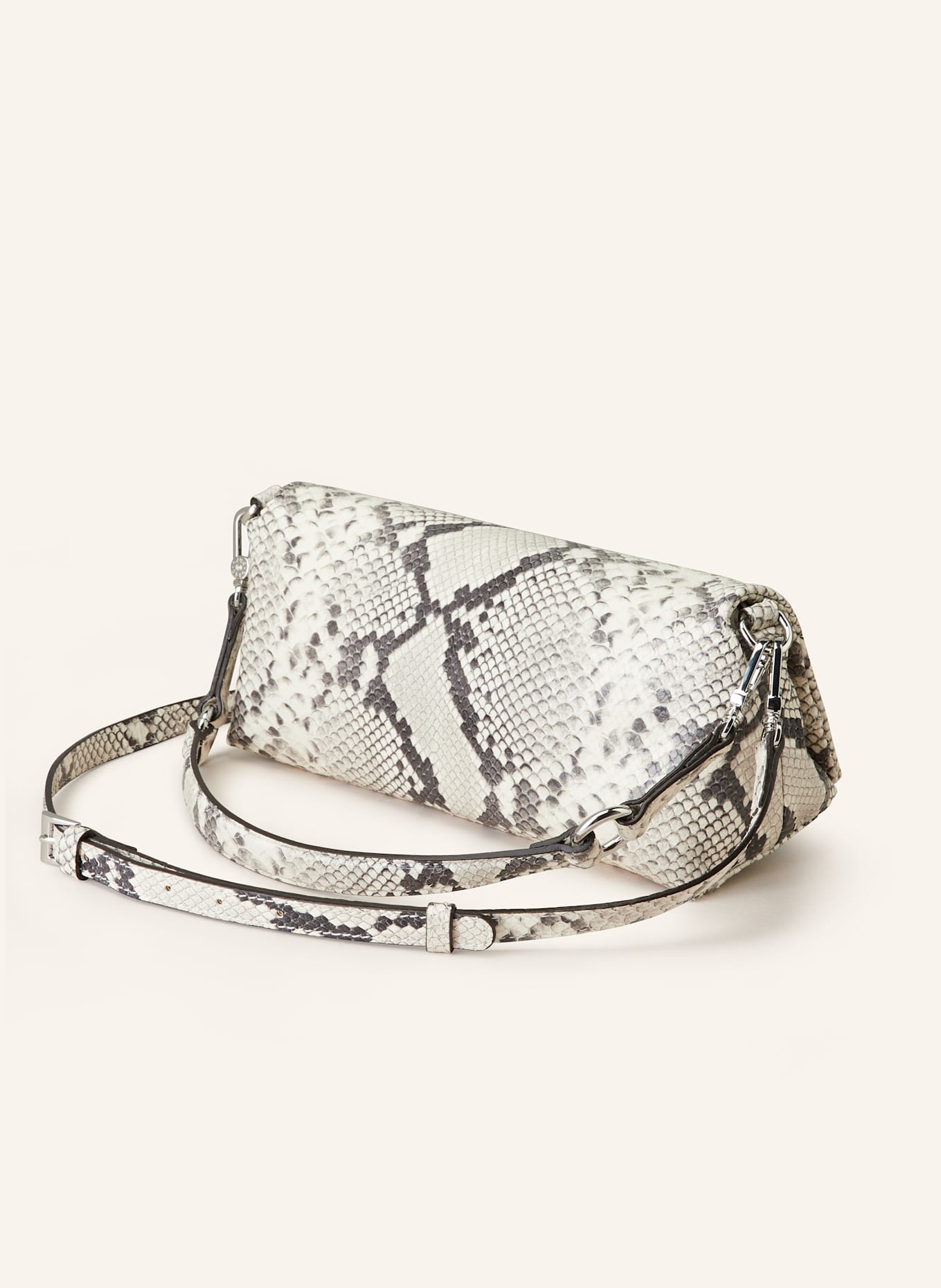 abro Schultertasche MILA: WEISS/ SCHWARZ