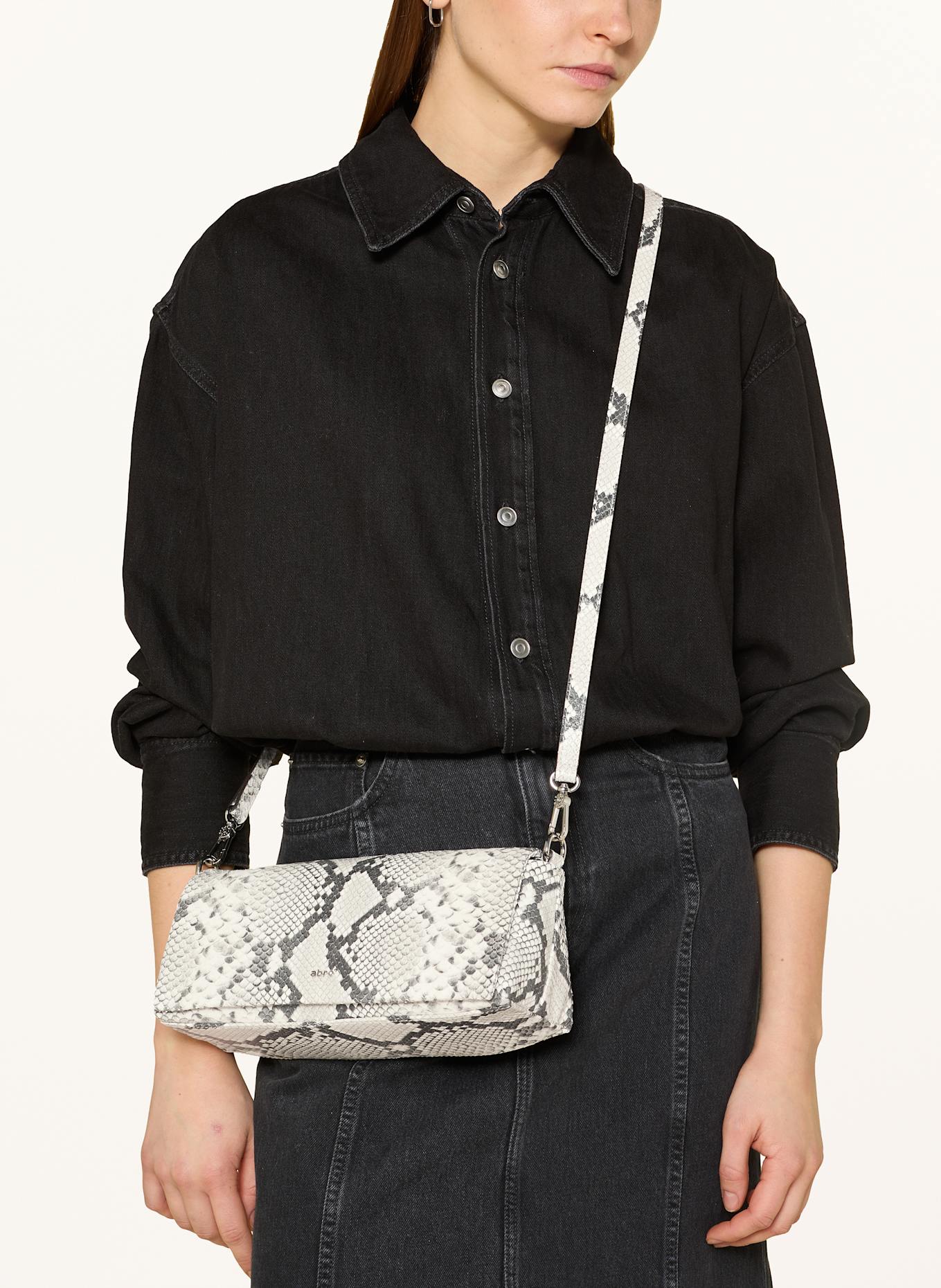 abro Schultertasche MILA: WEISS/ SCHWARZ