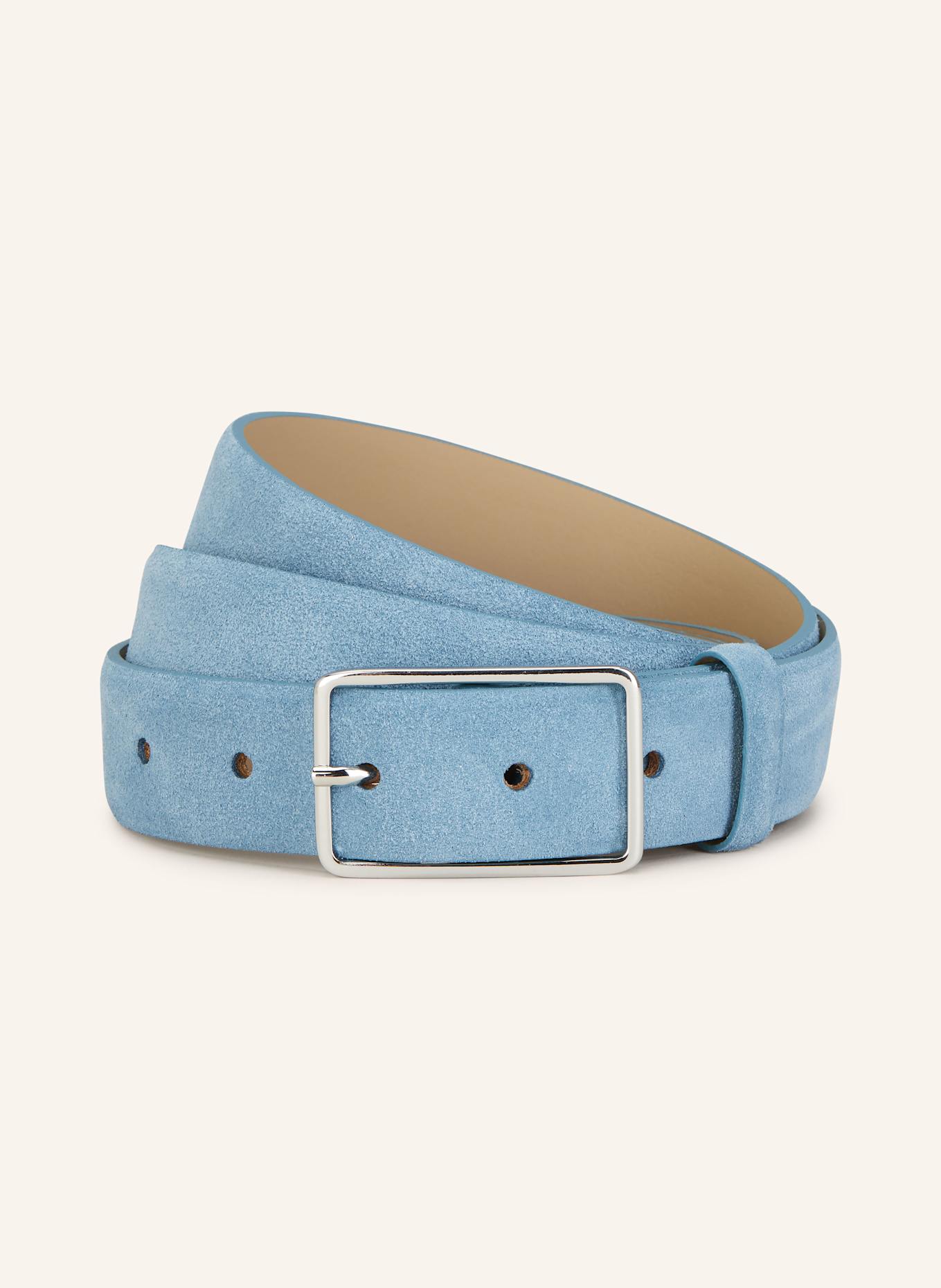 abro Leather belt: LIGHT BLUE