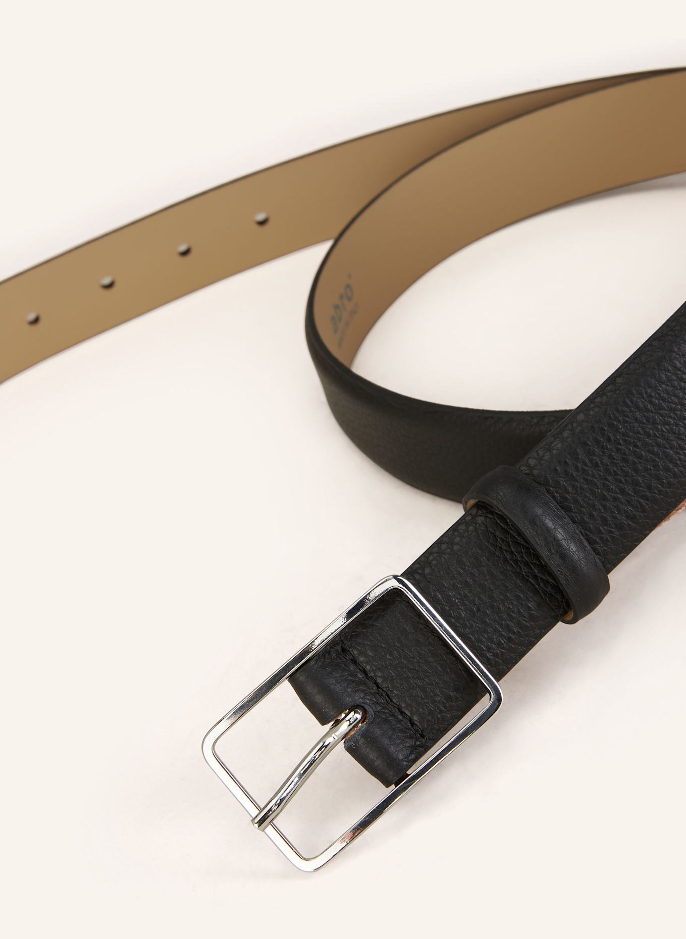 abro Ledergürtel DAHLIA: SCHWARZ