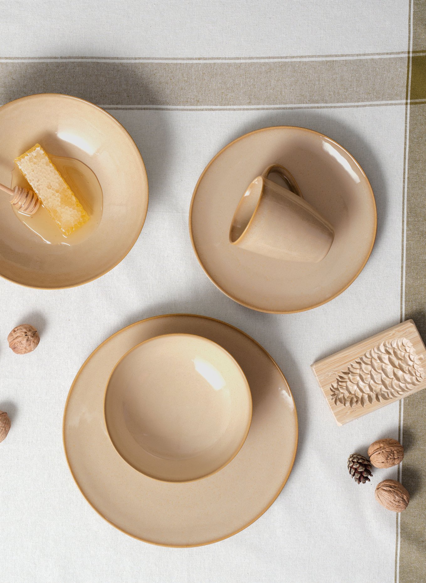 ASA 10-tlg. Geschirrset JOLIE: CREME