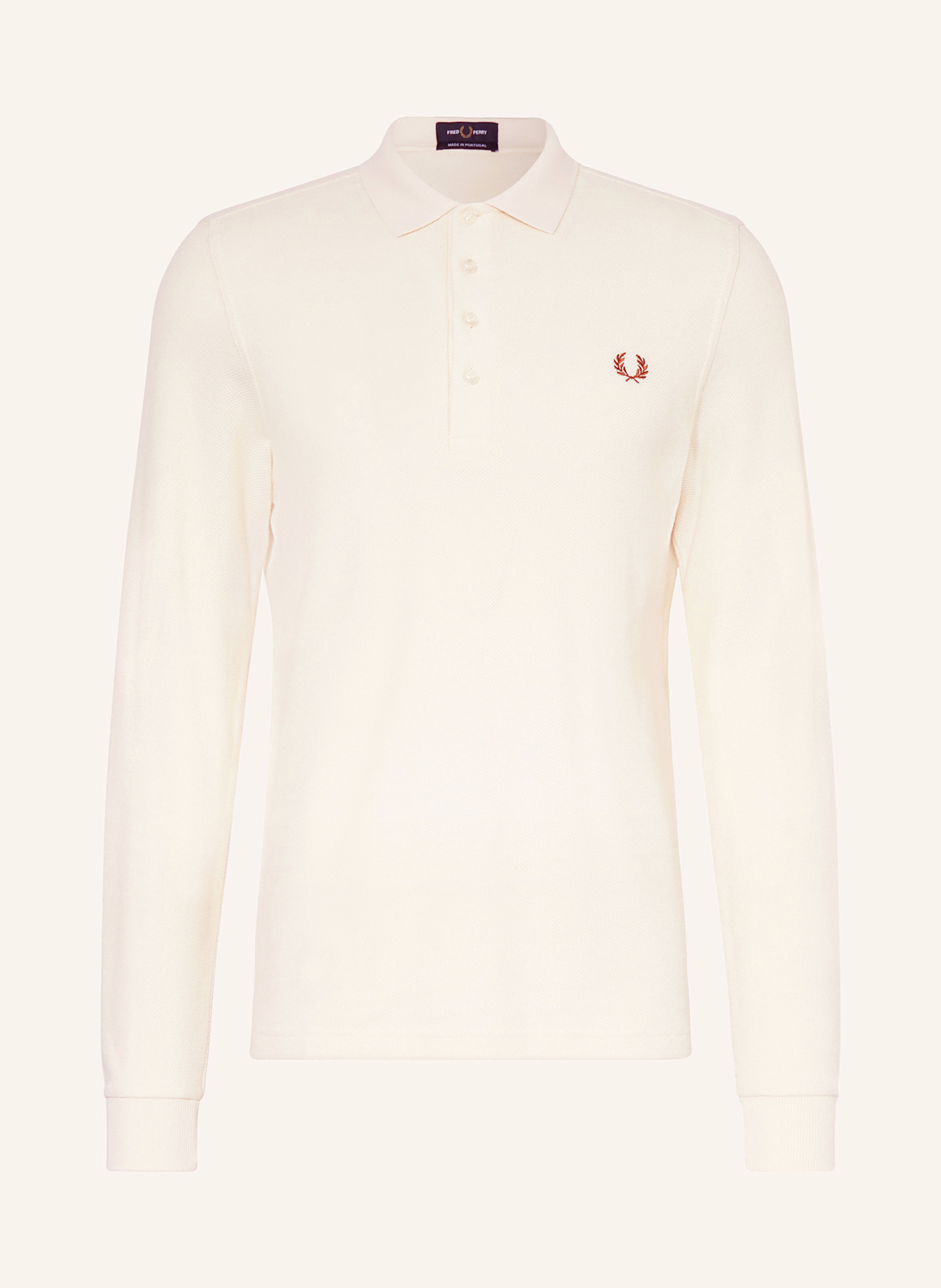 FRED PERRY Koszulka polo z piki: ECRU