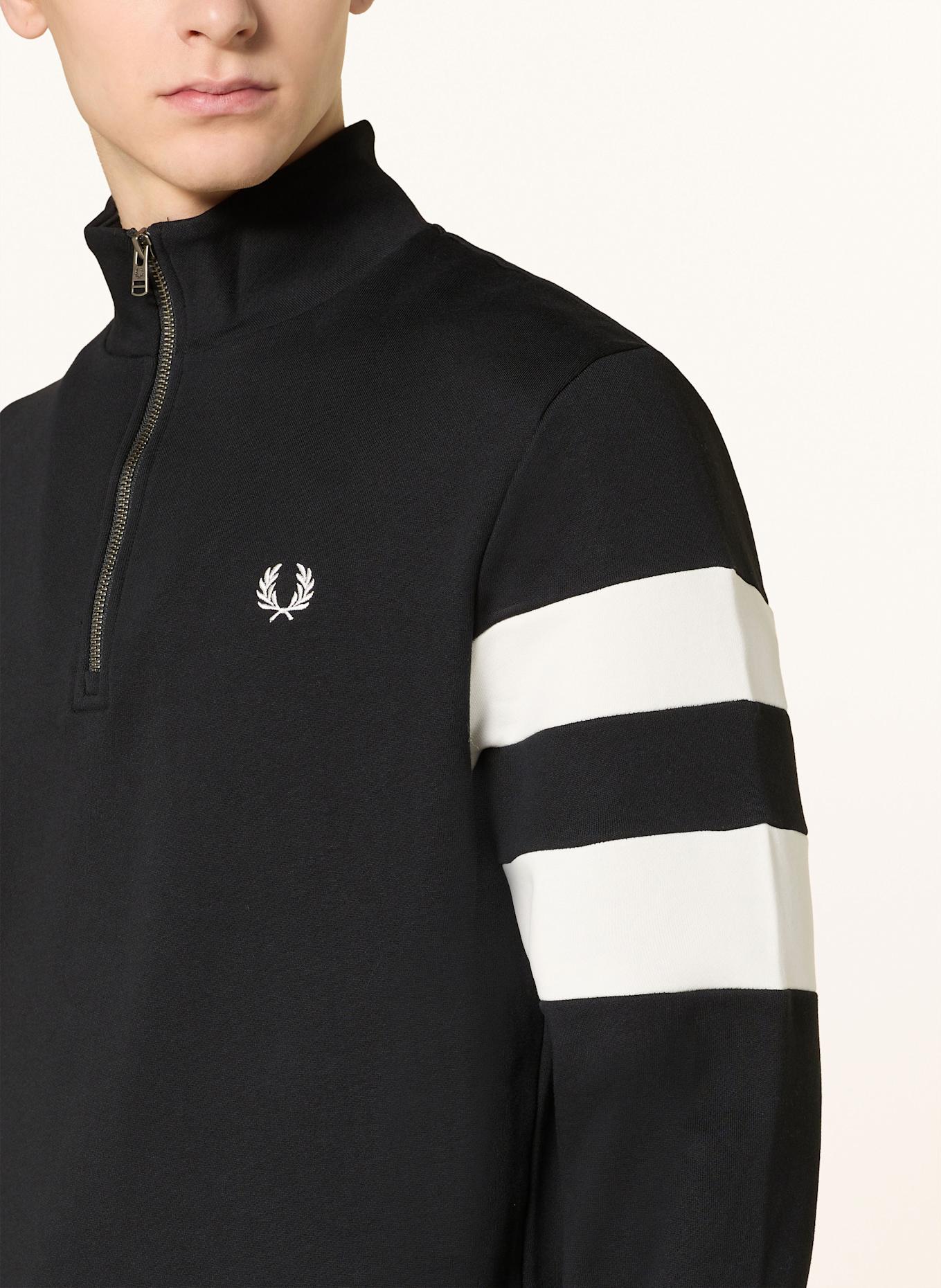 FRED PERRY The jacket has a small script logo embroidered on the chest, Color: BLACK (Image 4)
