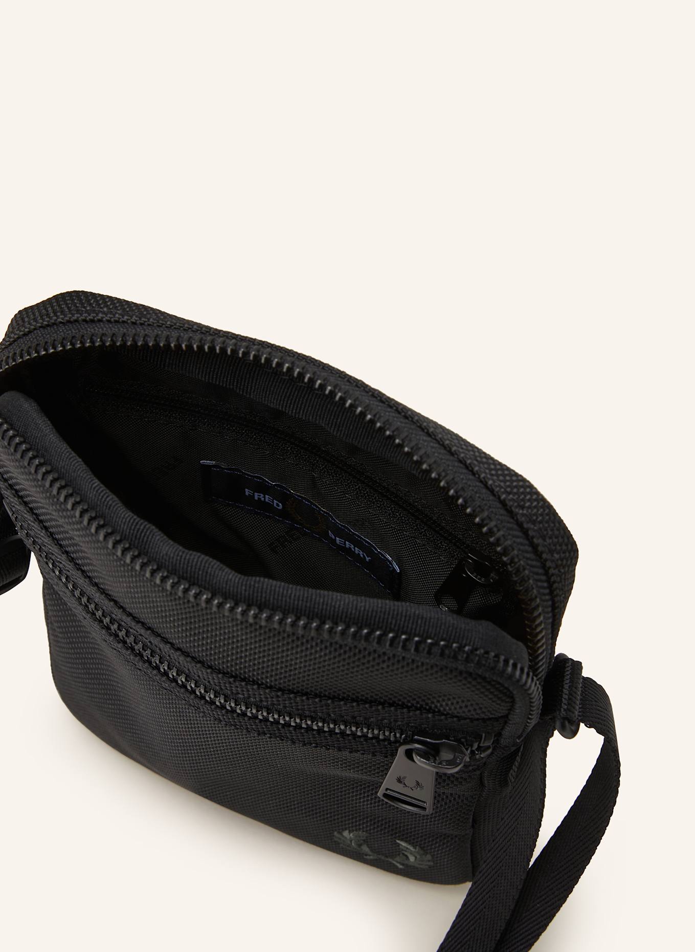 FRED PERRY BALLISTIC crossbody bag: BLACK