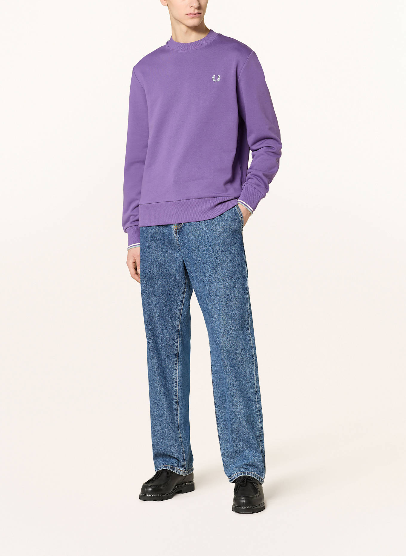 FRED PERRY mikina: FIALOVÁ