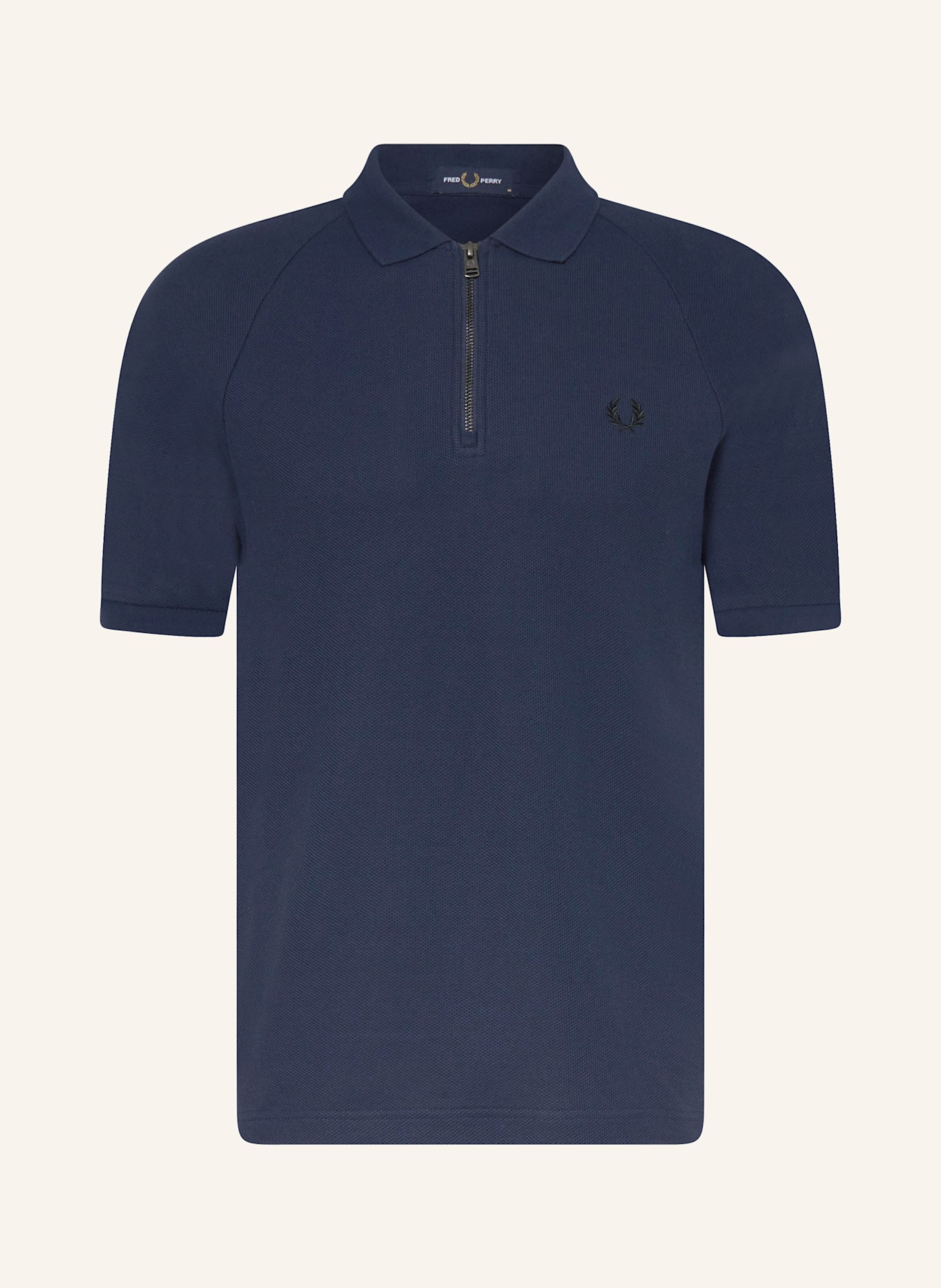FRED PERRY Piqué polo shirt: DARK BLUE