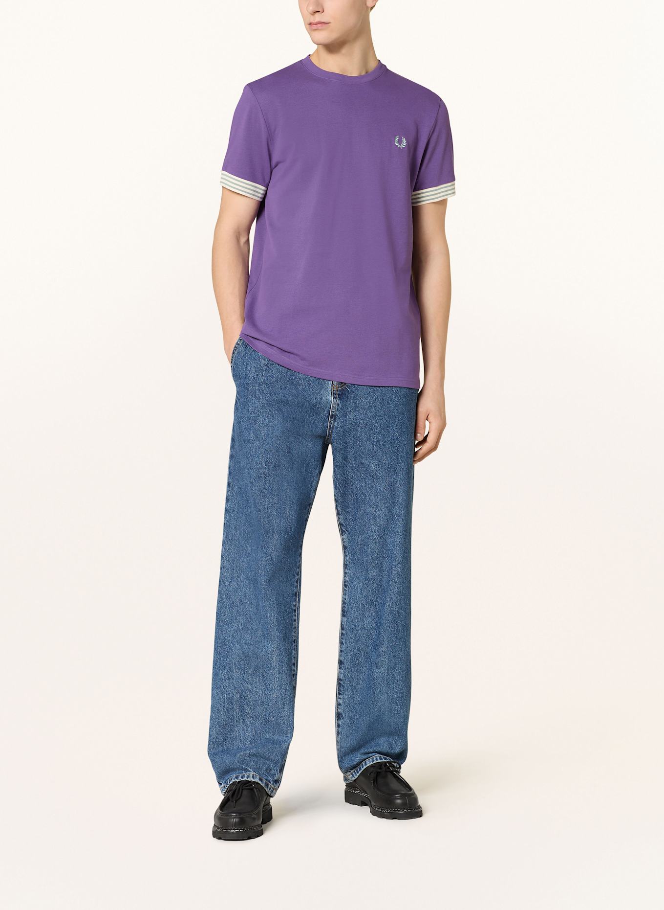 FRED PERRY T-Shirt aus Piqué: LILA