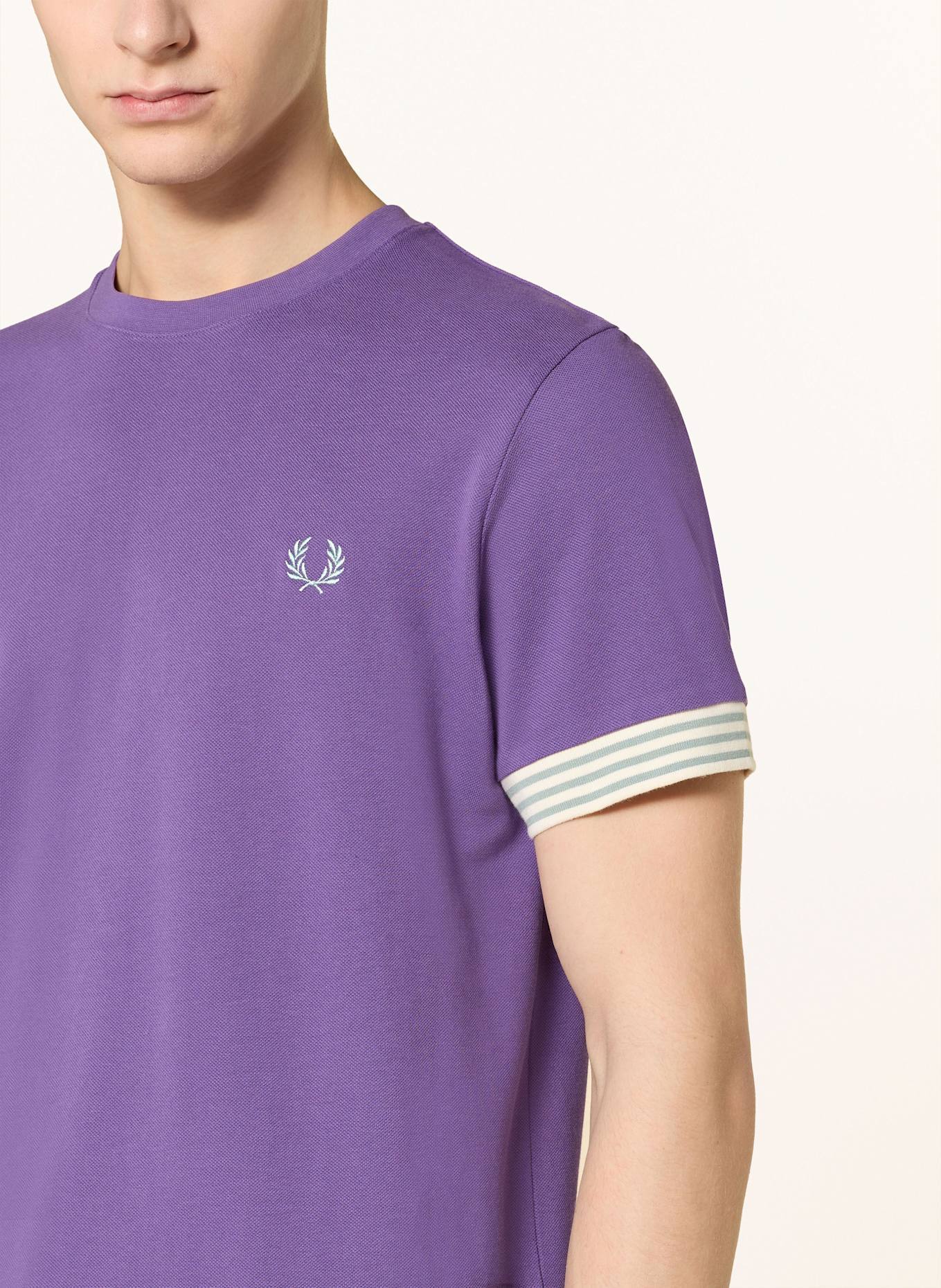 FRED PERRY T-Shirt aus Piqué: LILA