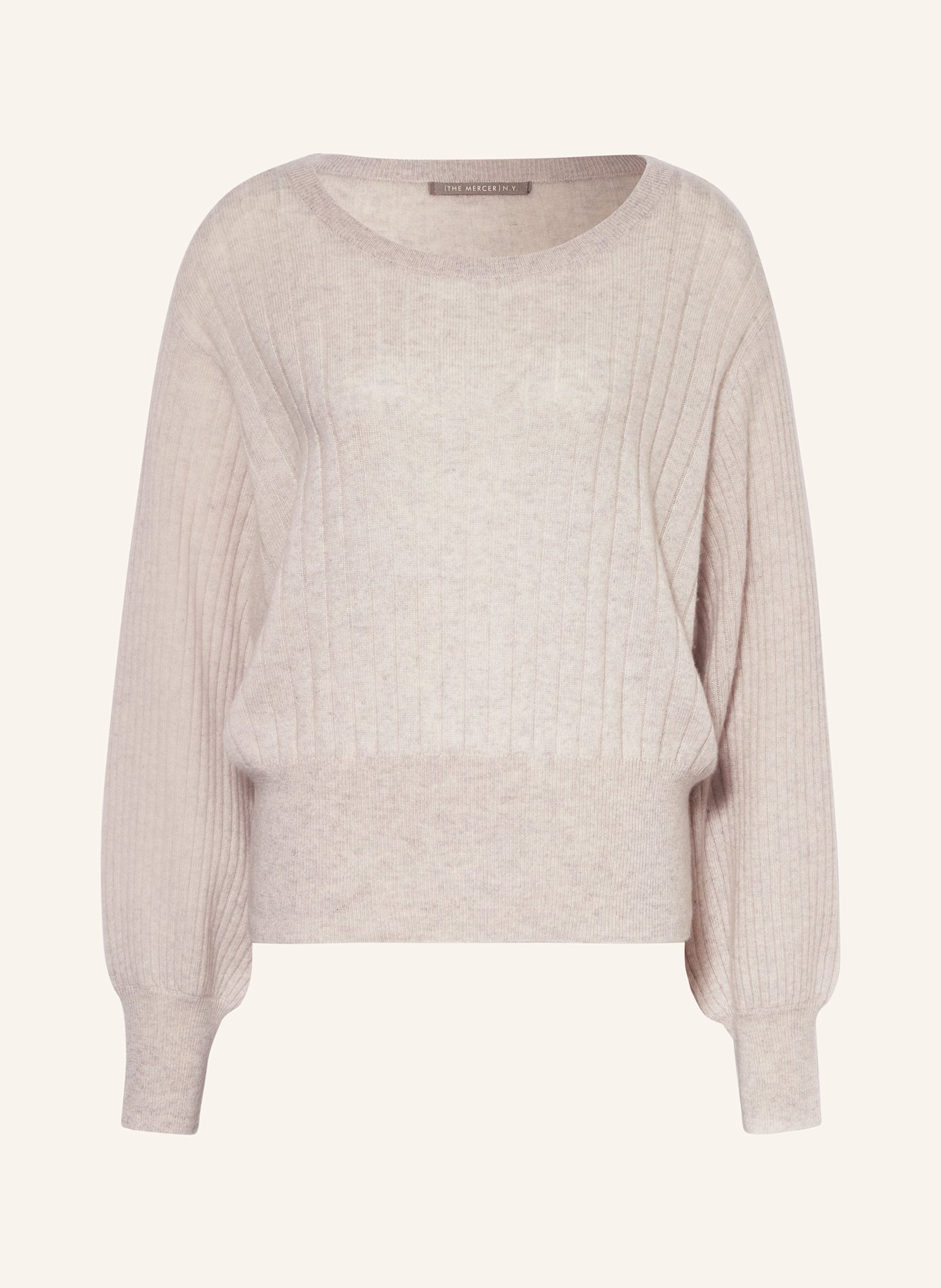 (THE MERCER) N.Y. Cashmere-Pullover: HELLGRAU