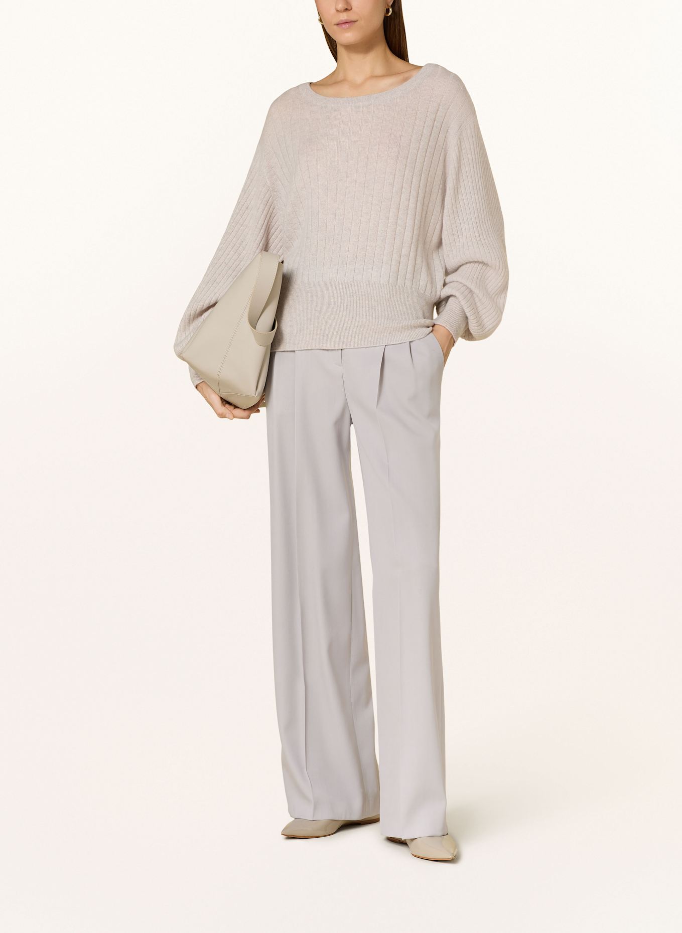 (THE MERCER) N.Y. Cashmere-Pullover: HELLGRAU