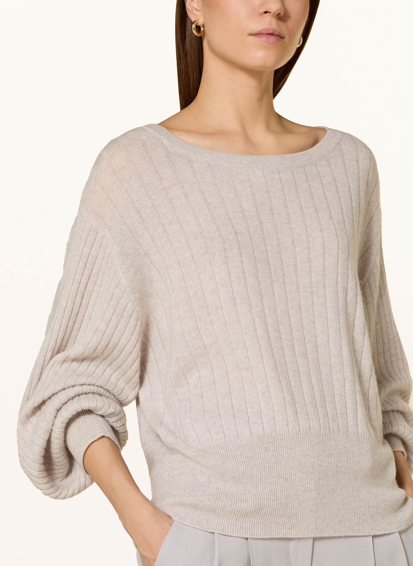 (THE MERCER) N.Y. Cashmere-Pullover: HELLGRAU