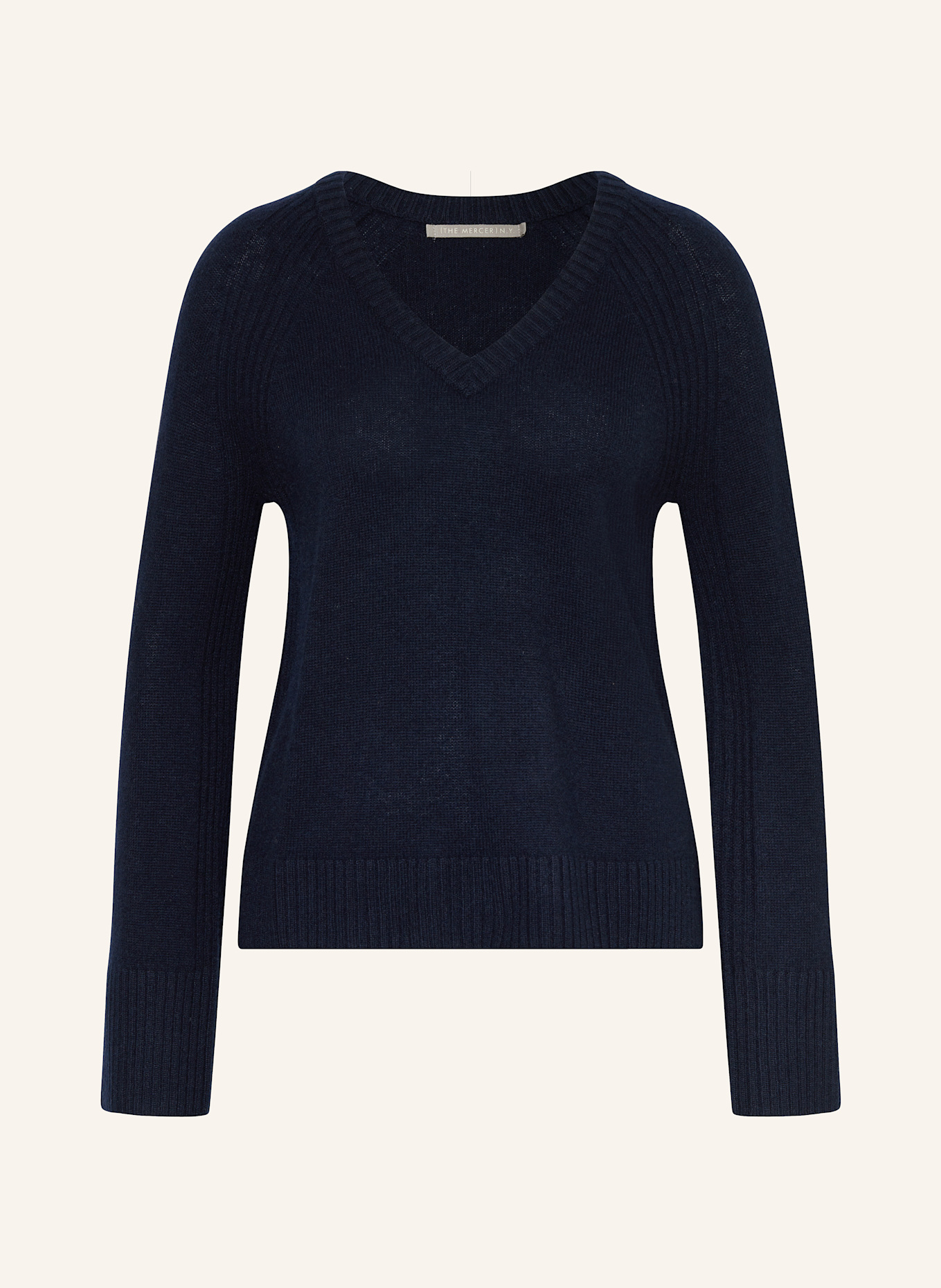 (THE MERCER) N.Y. Cashmere-Pullover: DUNKELBLAU
