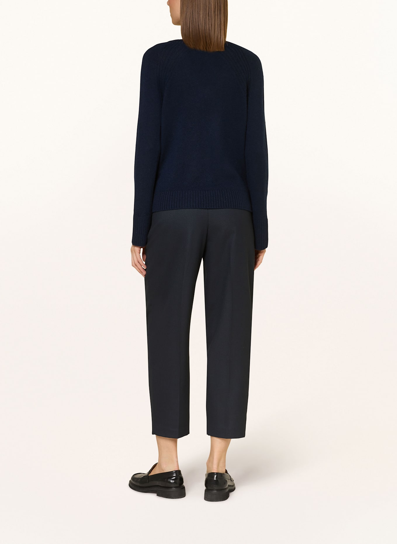 (THE MERCER) N.Y. Cashmere-Pullover: DUNKELBLAU