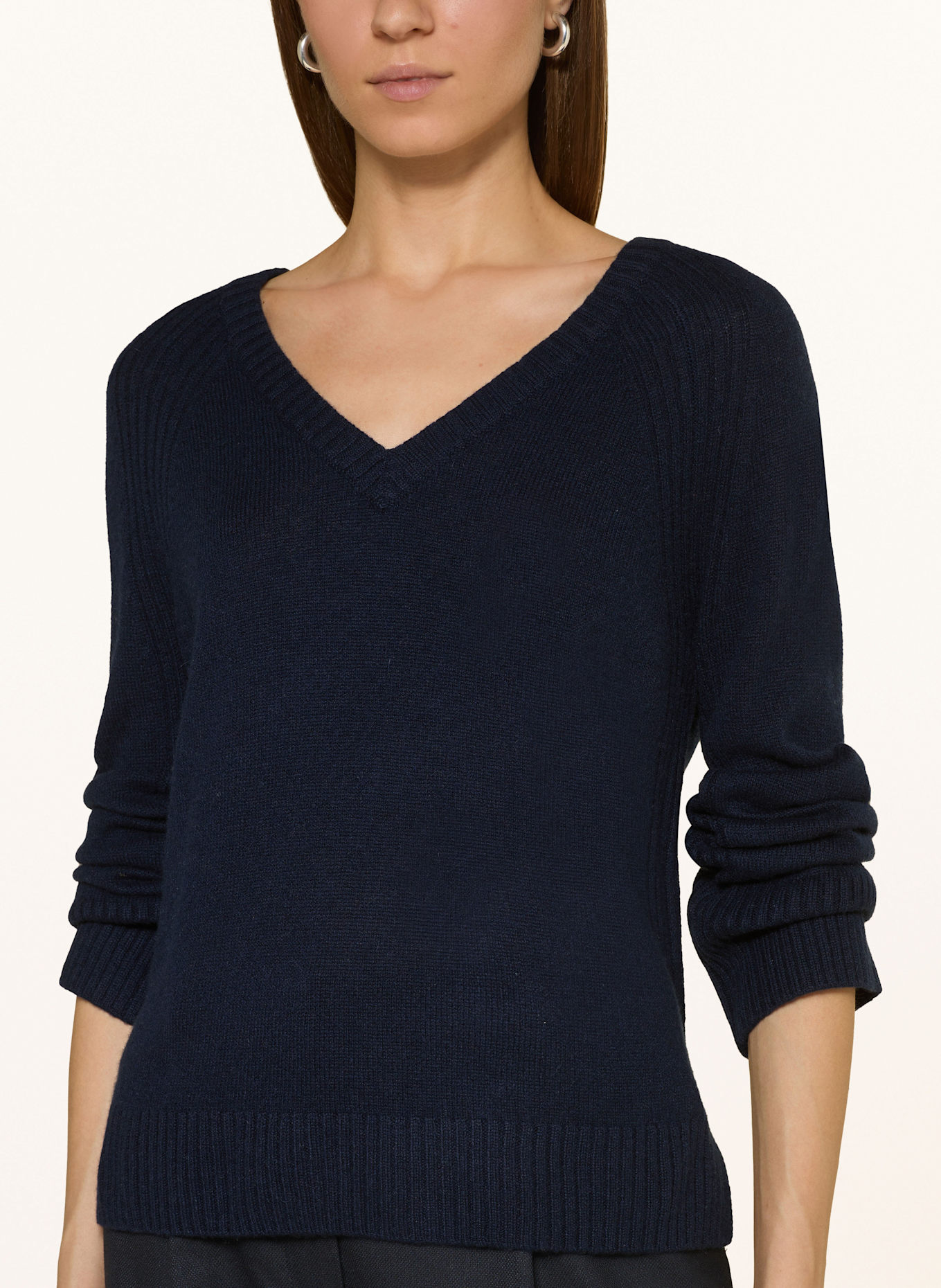 (THE MERCER) N.Y. Cashmere-Pullover: DUNKELBLAU