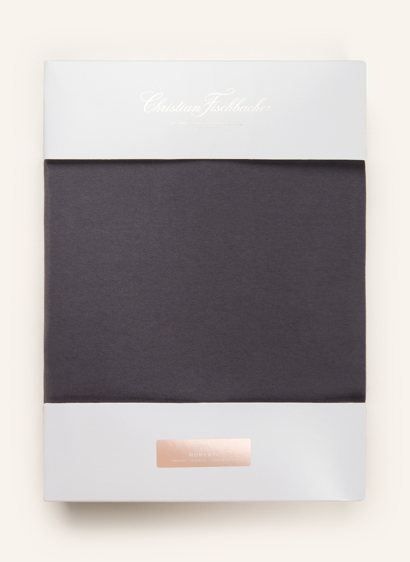 Christian Fischbacher Spannbettlaken DREAMCATCHER: DUNKELGRAU