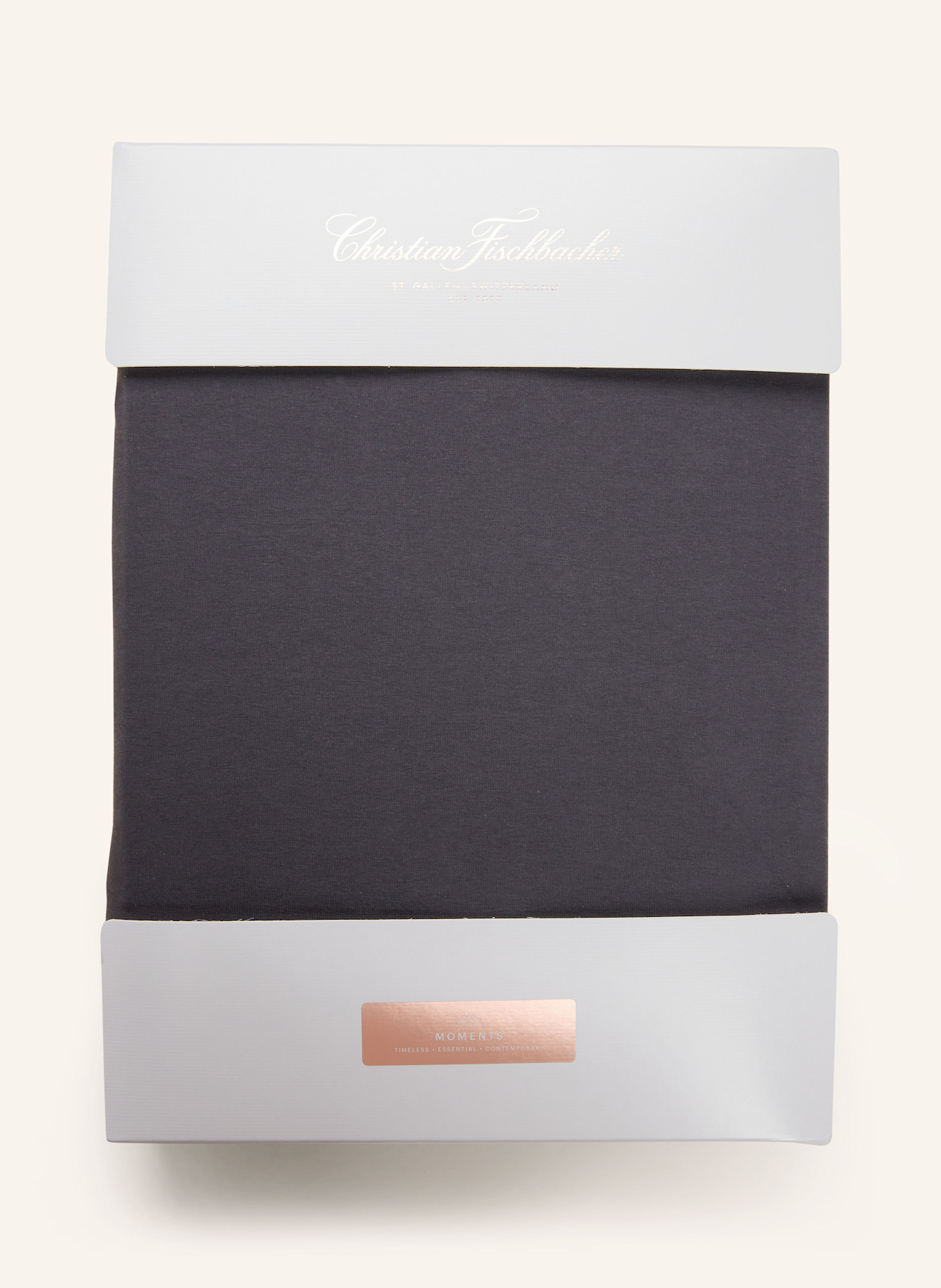 Christian Fischbacher Spannbettlaken DREAMCATCHER: DUNKELGRAU