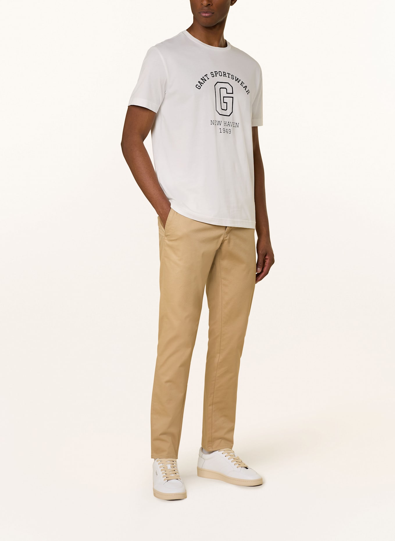 GANT T-Shirt: WEISS