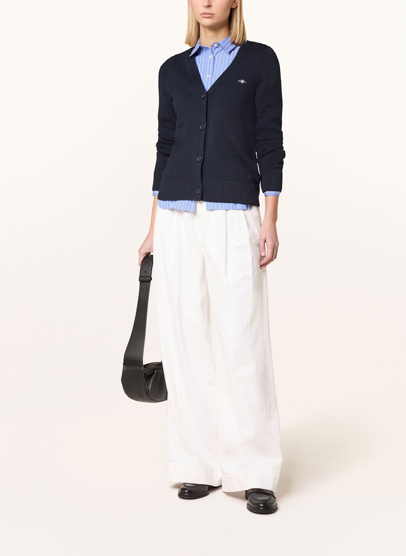 GANT Strickjacke: DUNKELBLAU