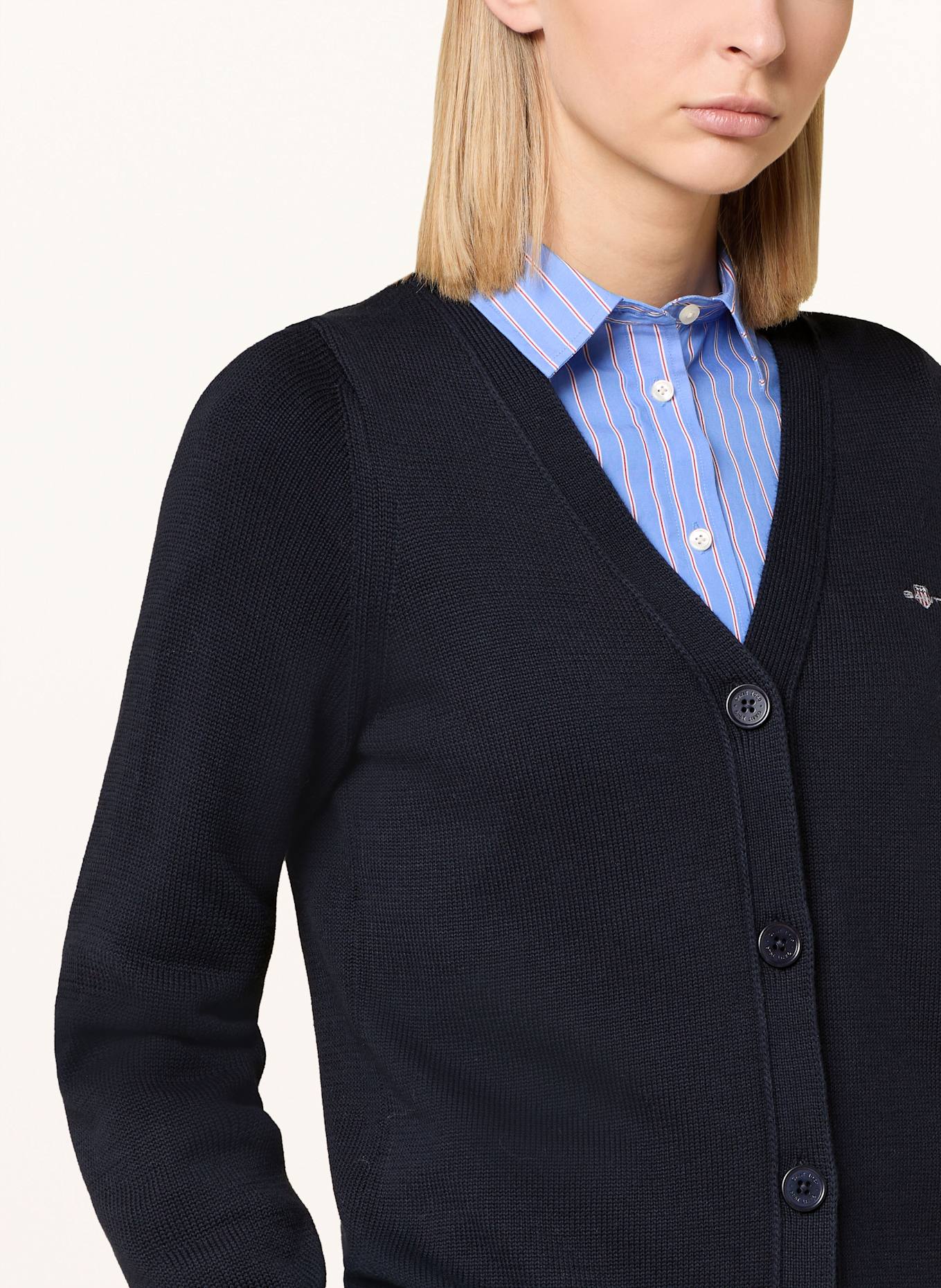 GANT Strickjacke: DUNKELBLAU