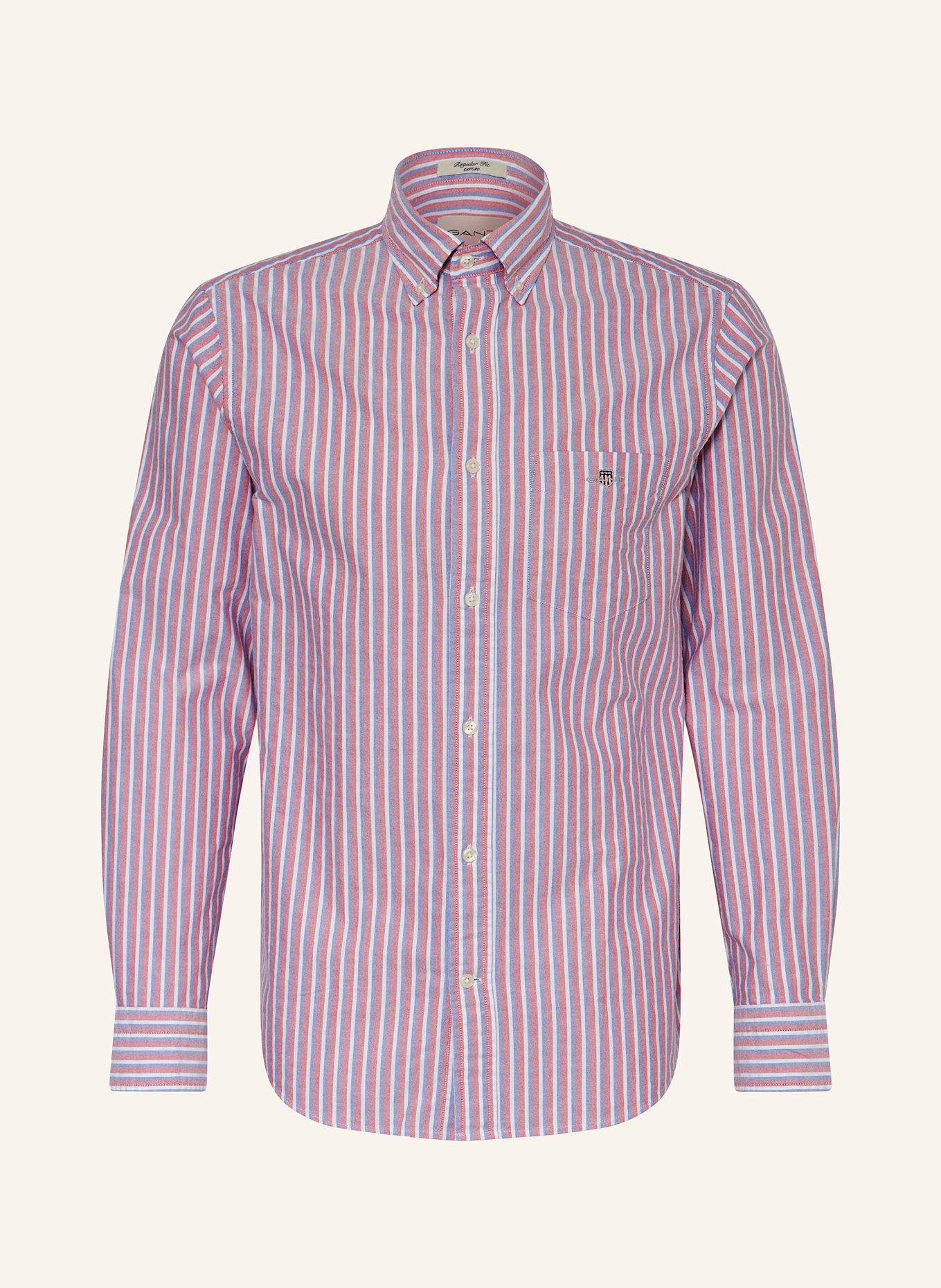 GANT Oxfordhemd Regular Fit: ROT / BLAU / WEISS