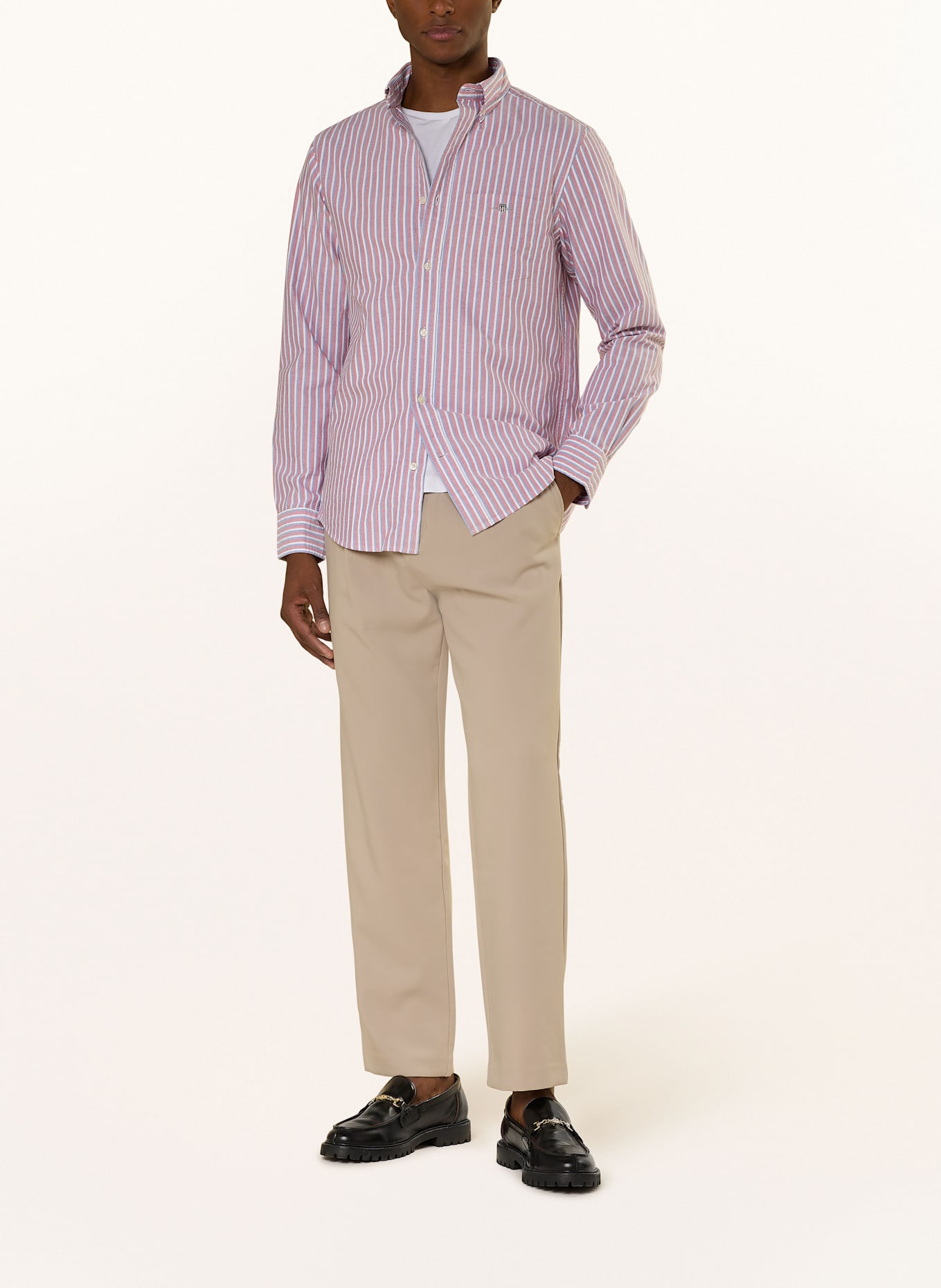 GANT Oxfordhemd Regular Fit: ROT / BLAU / WEISS