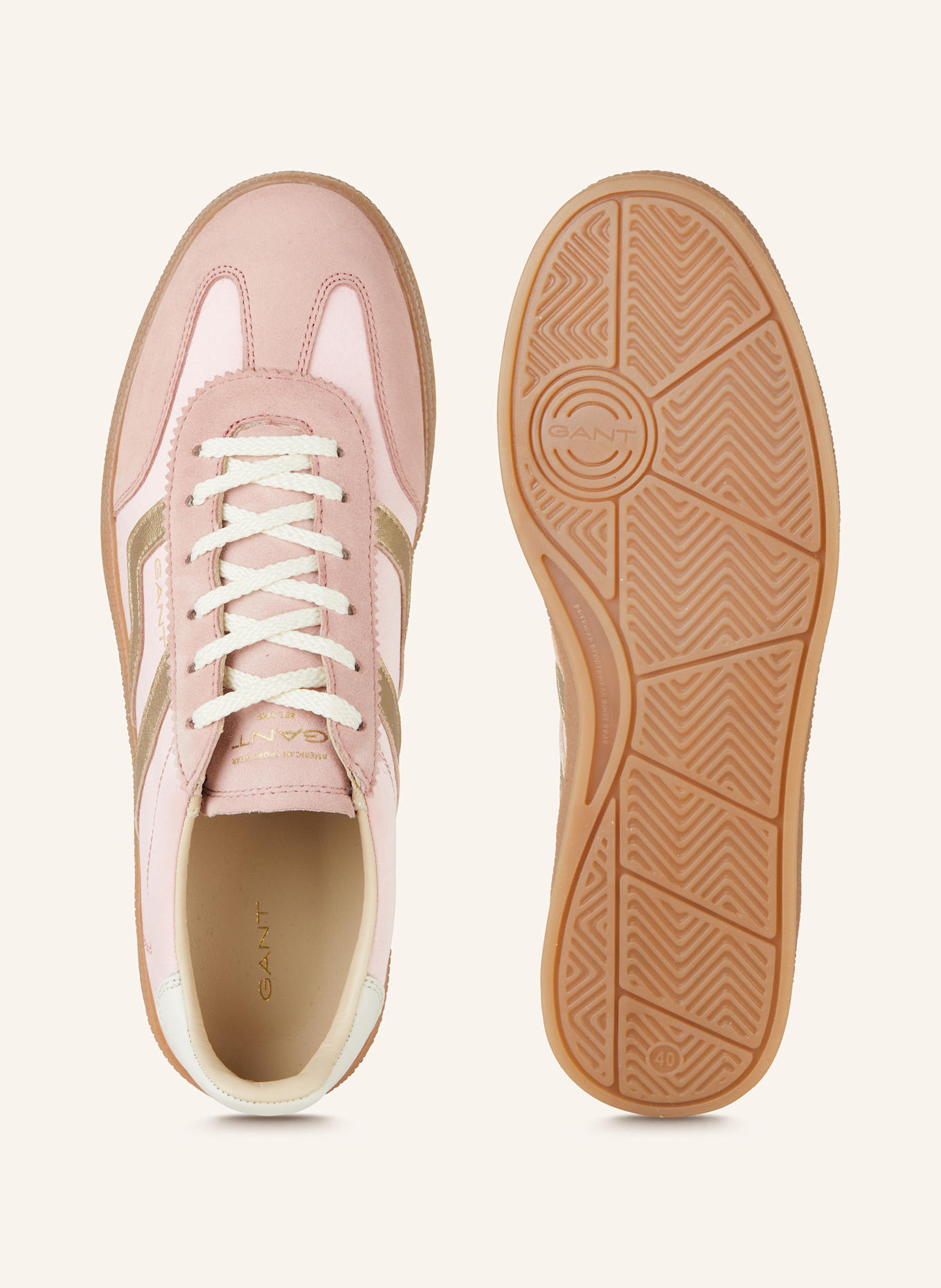 GANT Sneakersy CUZIMA: RÓŻOWY / ZŁOTY