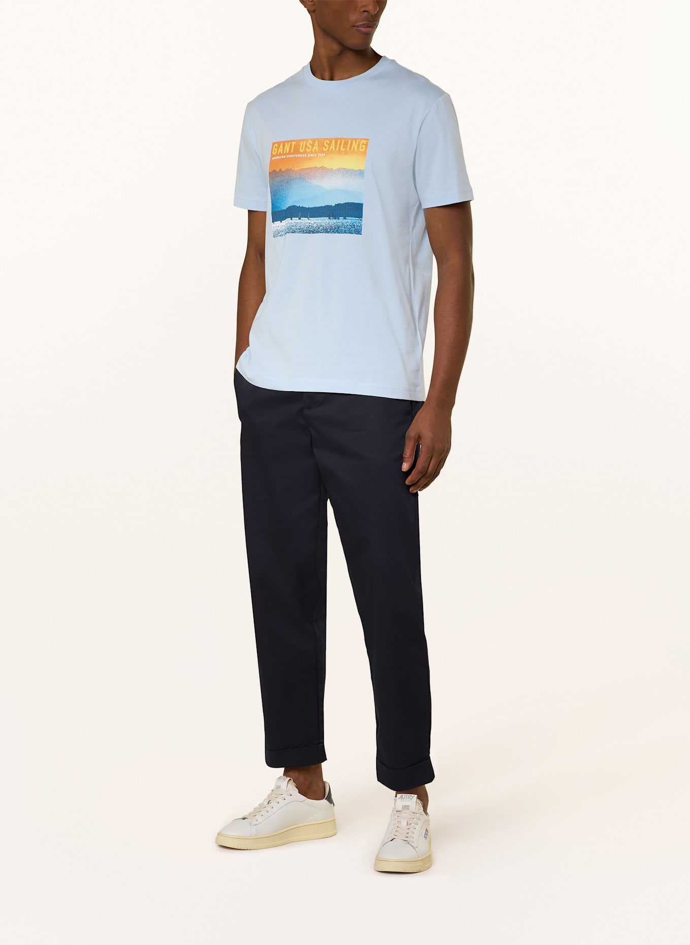 GANT T-Shirt: HELLBLAU