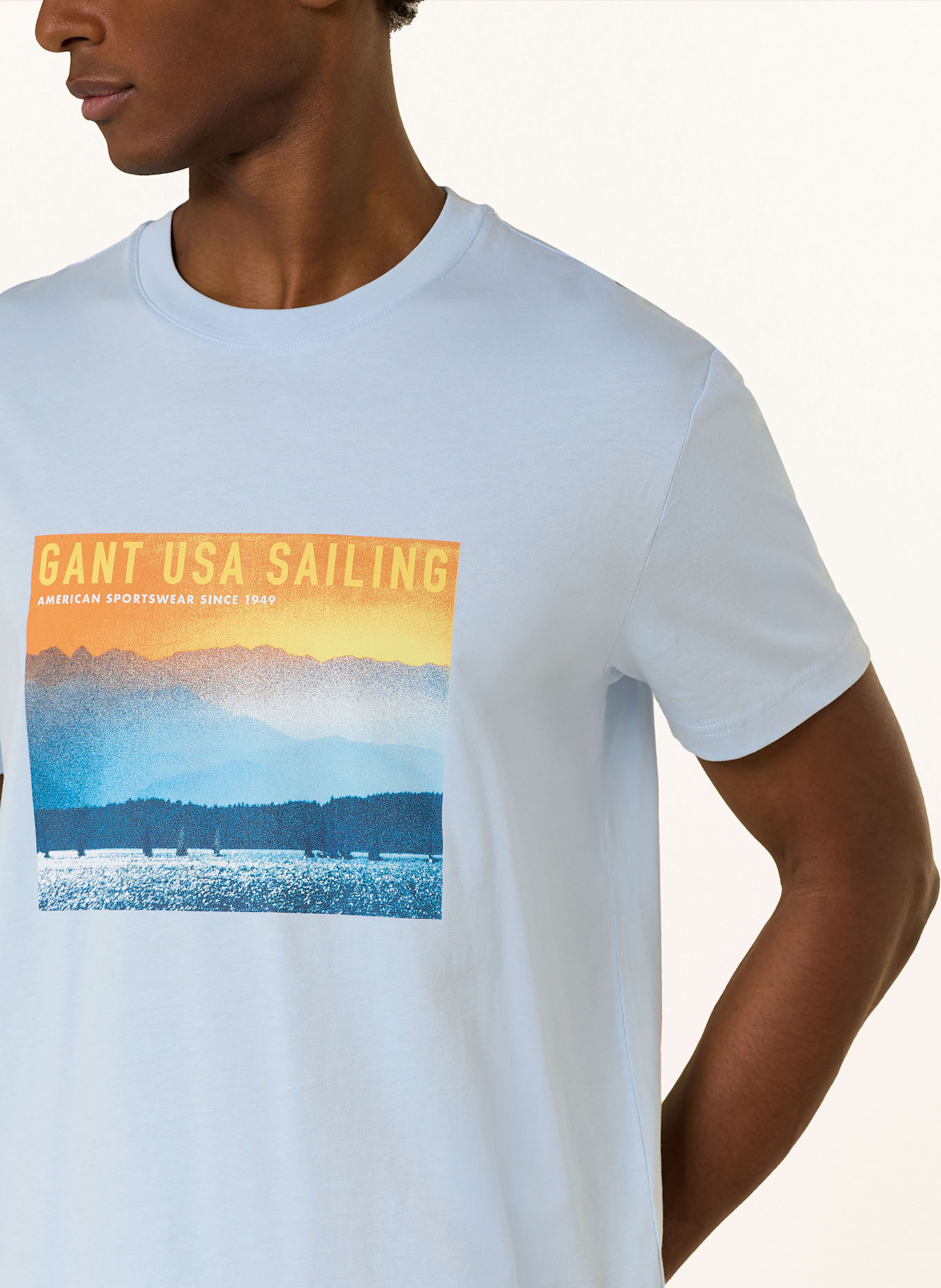 GANT T-Shirt: HELLBLAU
